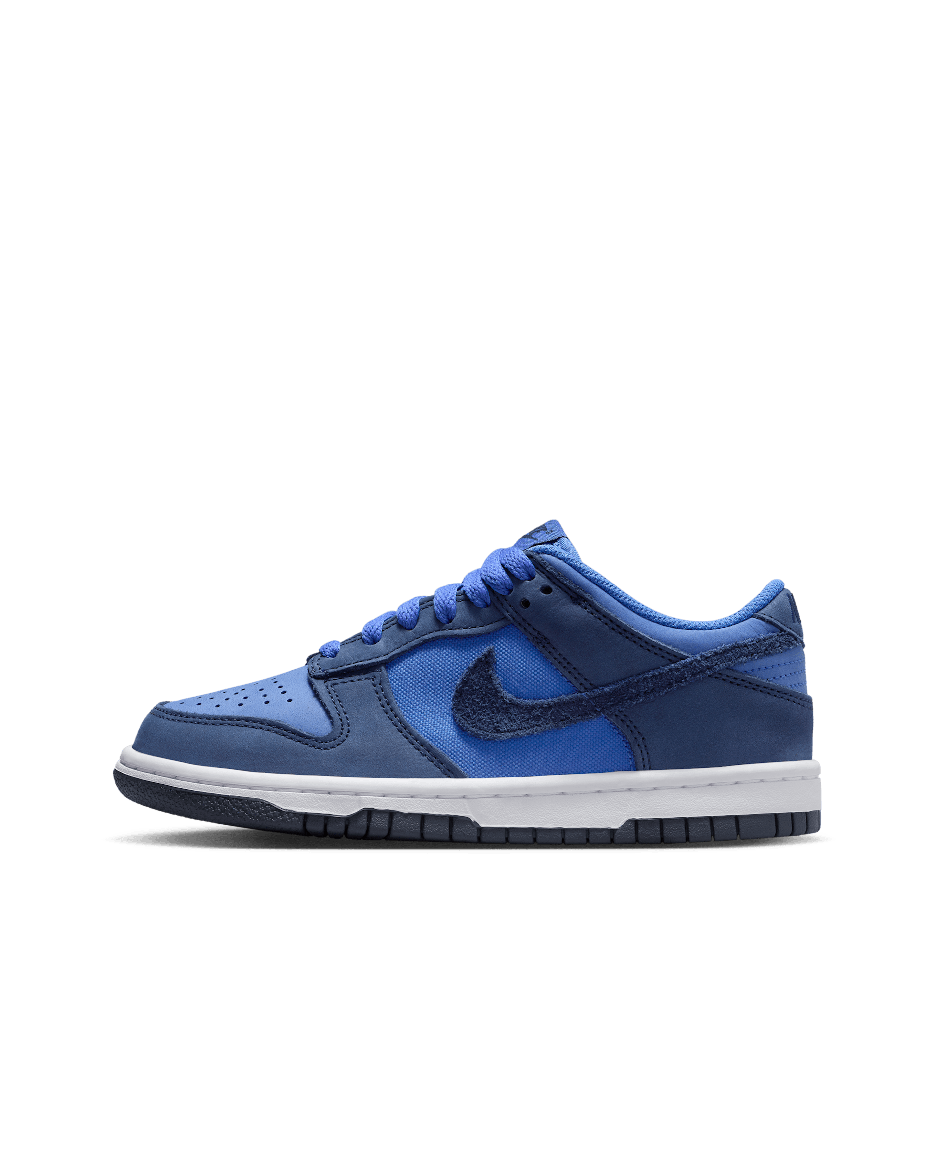 Nike Dunk Low SE Schuh (ältere Kinder) - Comet Blue/Weiß/Weiß/Midnight Navy