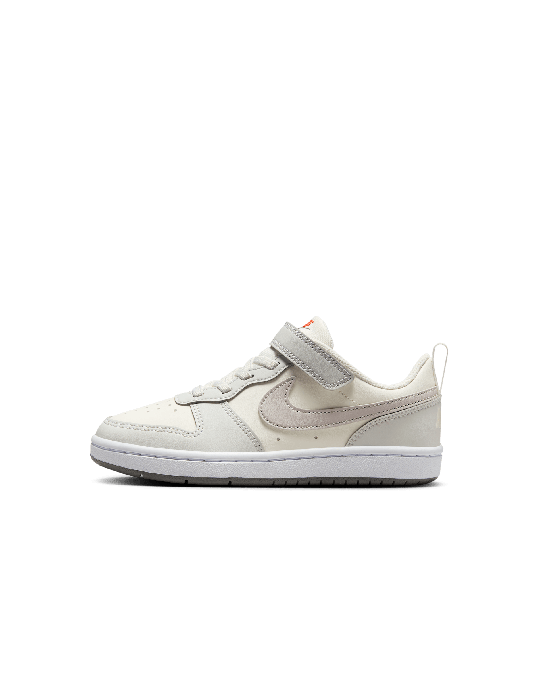 Nike Court Borough Low Recraft Younger Kids' Shoes - Sail/Photon Dust/Picante Red/College Grey