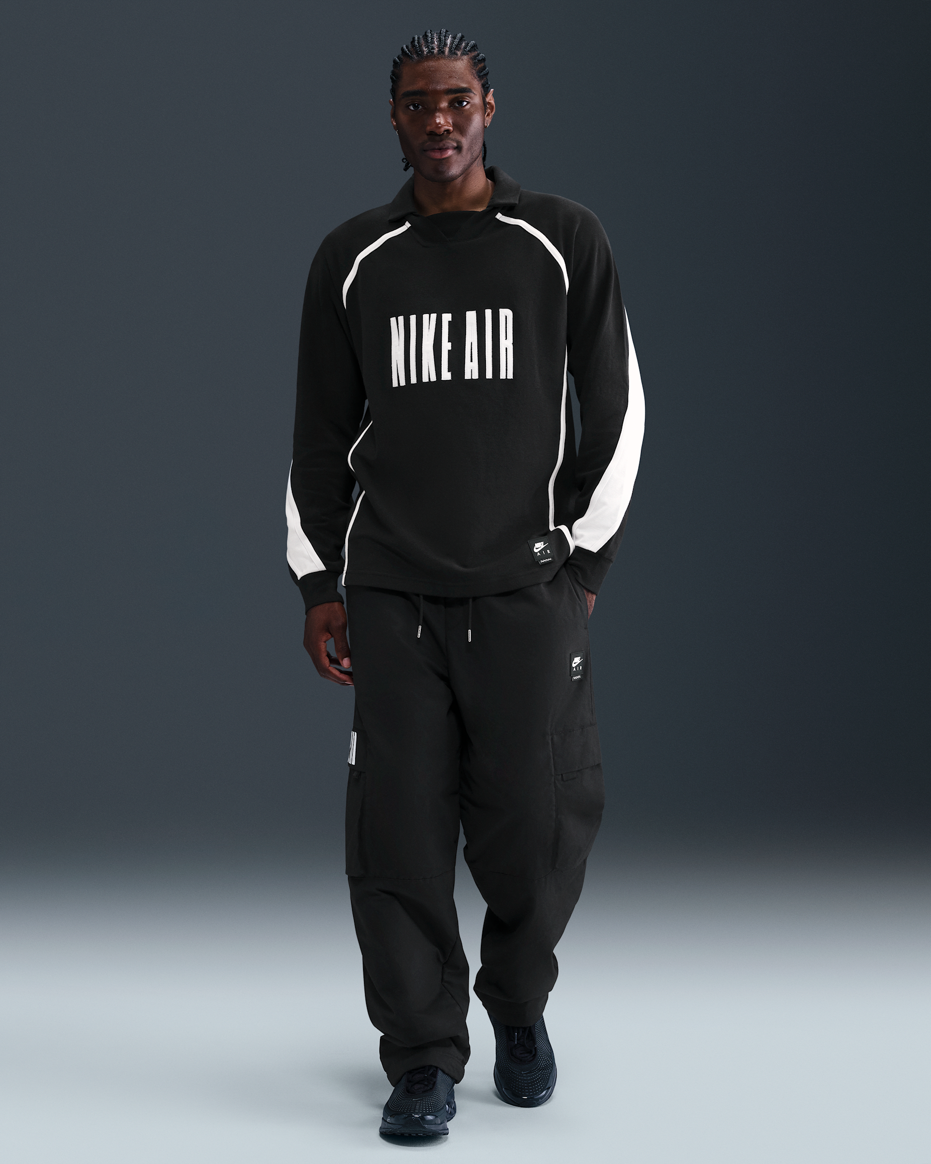 Pants cargo con aislamiento térmico para hombre Nike Air - Negro/Blanco
