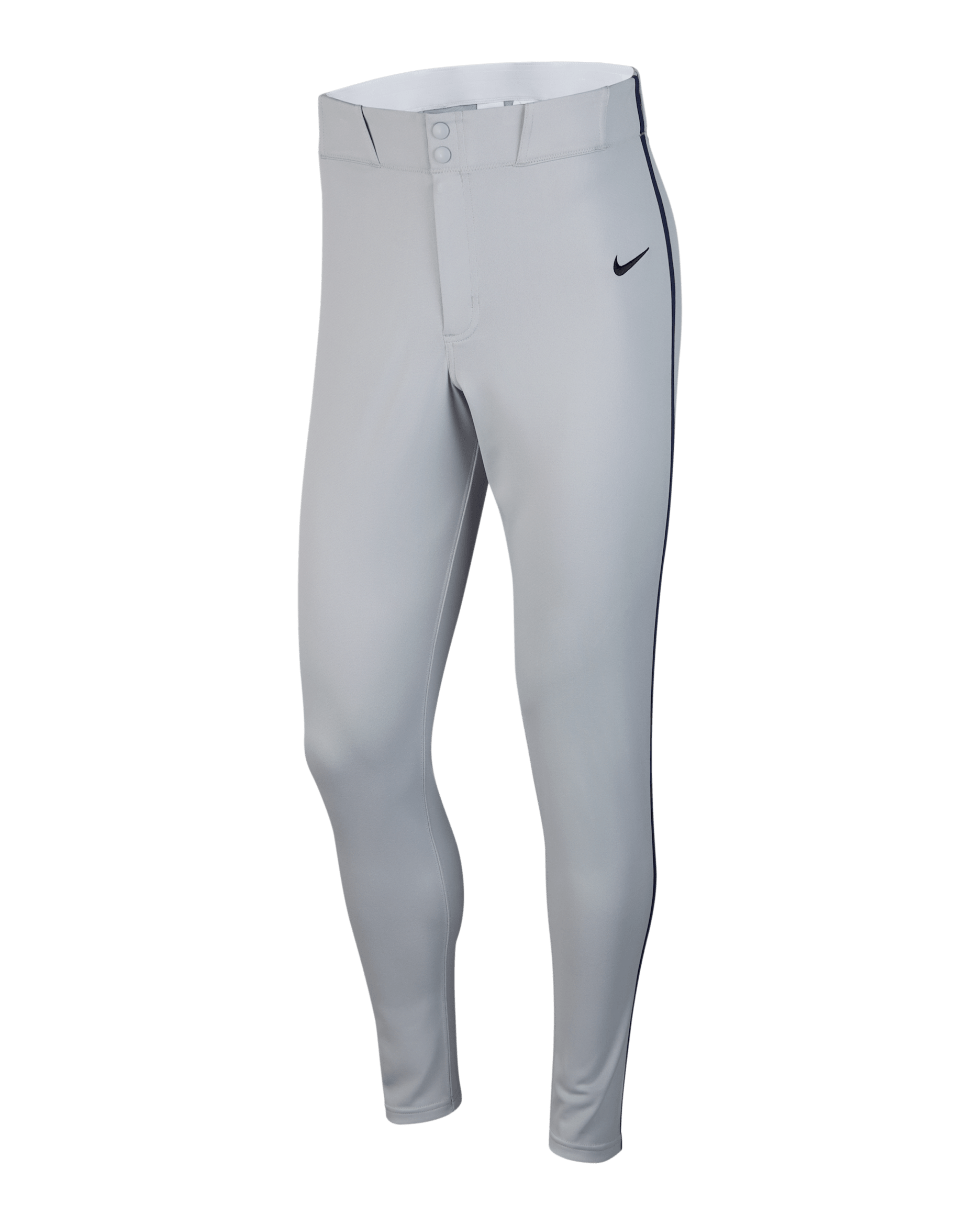 Nike Vapor Select Men's Piped Baseball Pants - Wolf Grey/Midnight Navy/Black