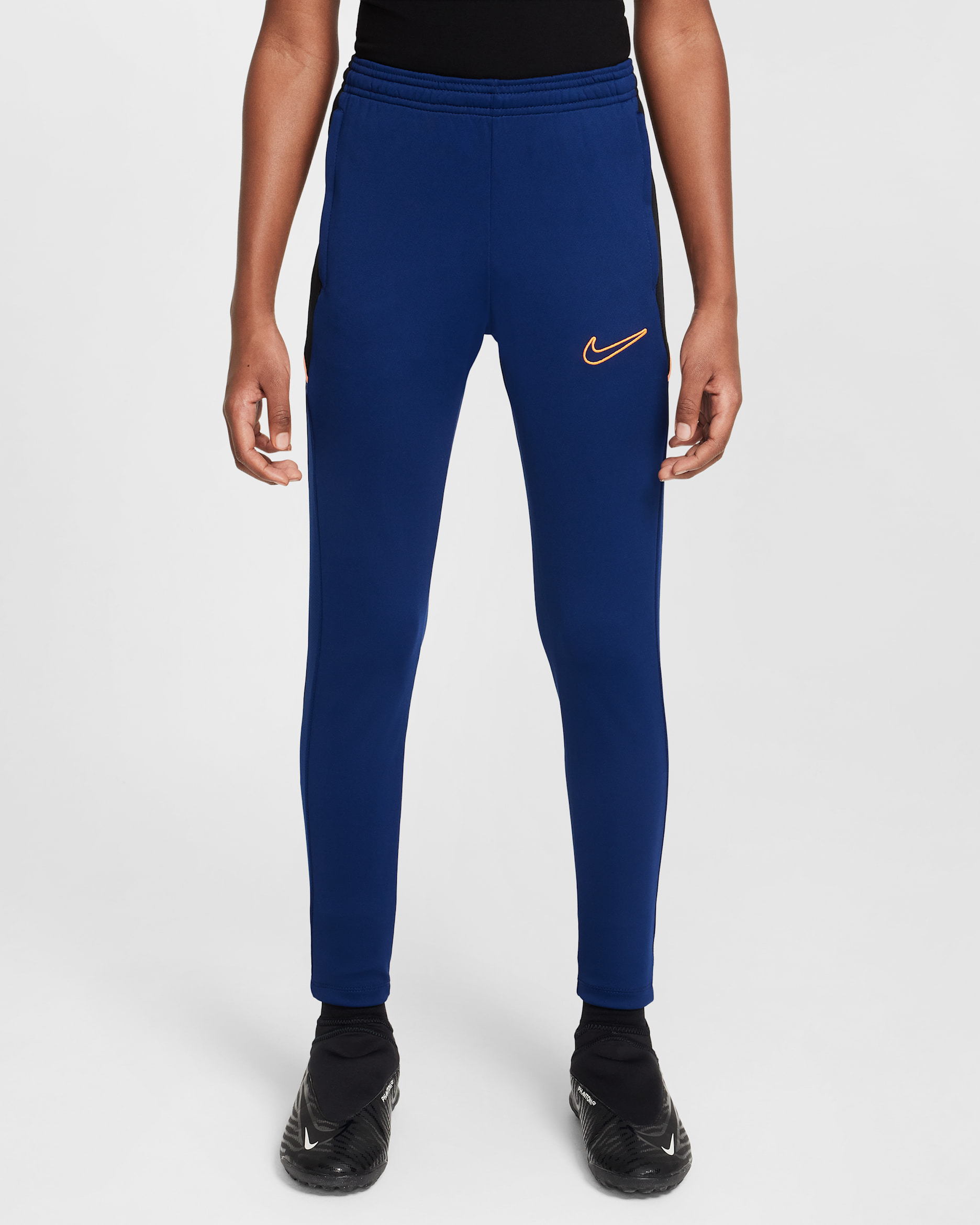 Nike Academy Big Kids' Dri-FIT Soccer Pants - Blue Void/Black/Blue Void/Orange Pulse