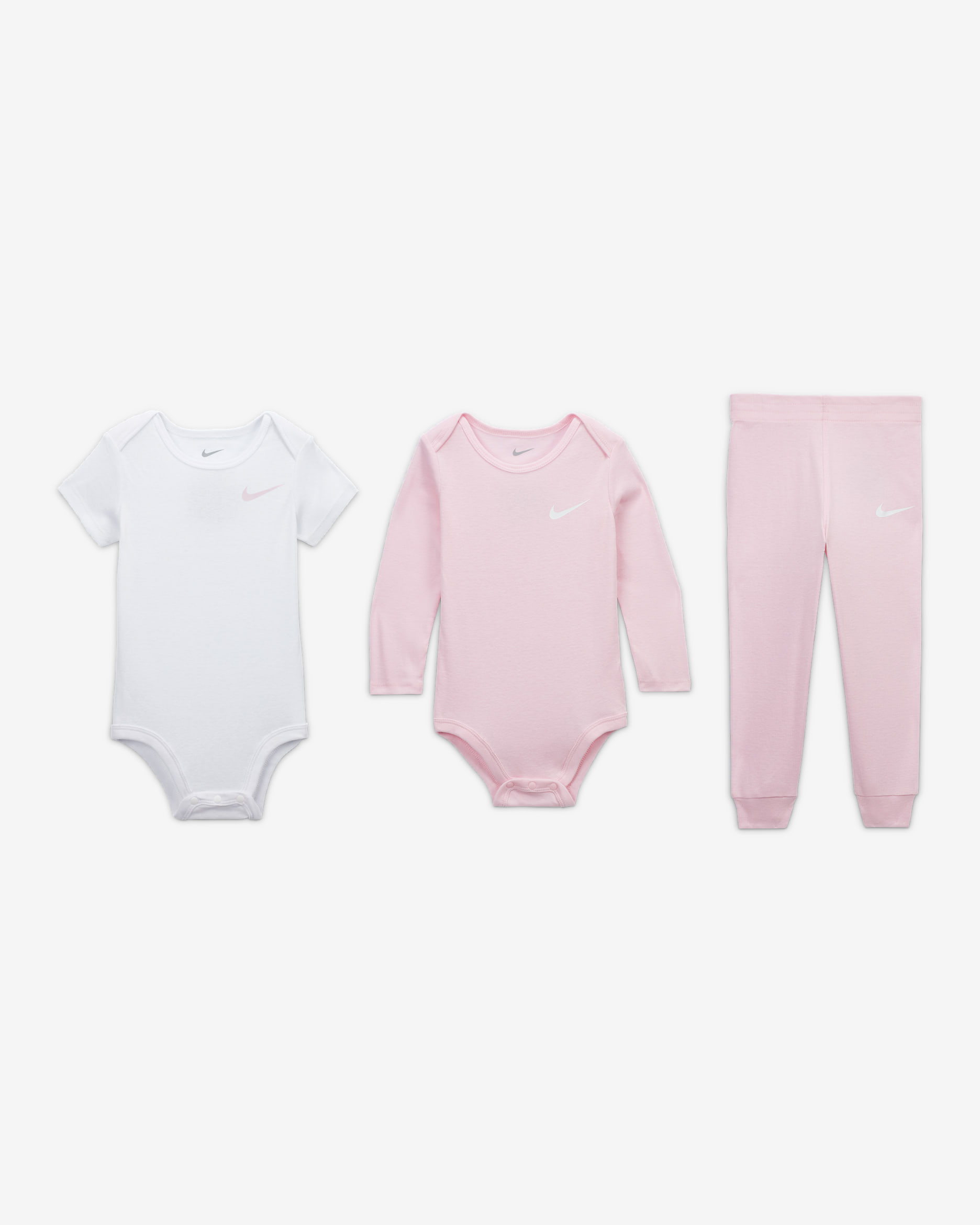 Nike Baby Essentials Baby 3-Piece Pants Set - Pink Foam