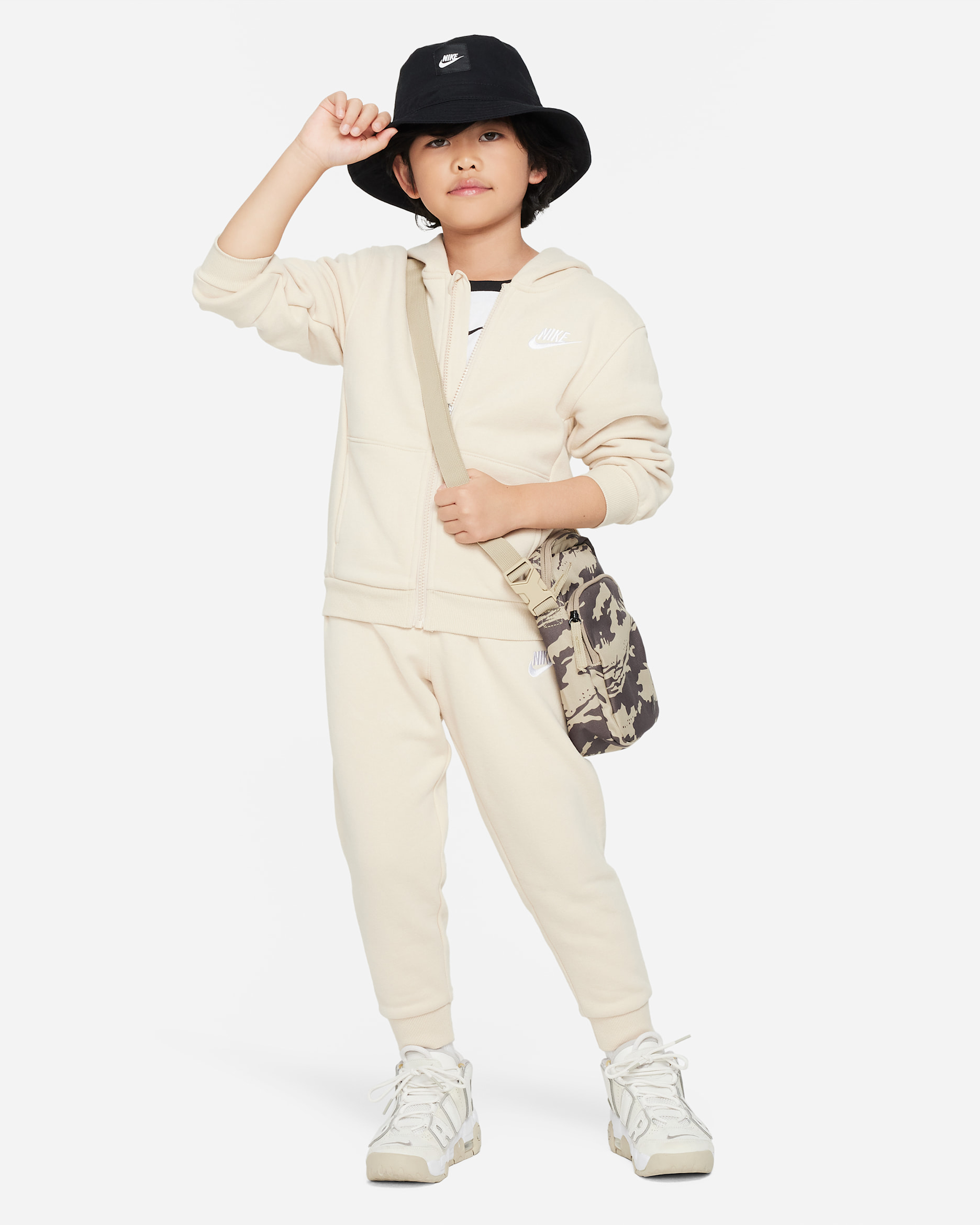 Nike Full-Zip Club Set Little Kids 2-Piece Hoodie Set - Sanddrift