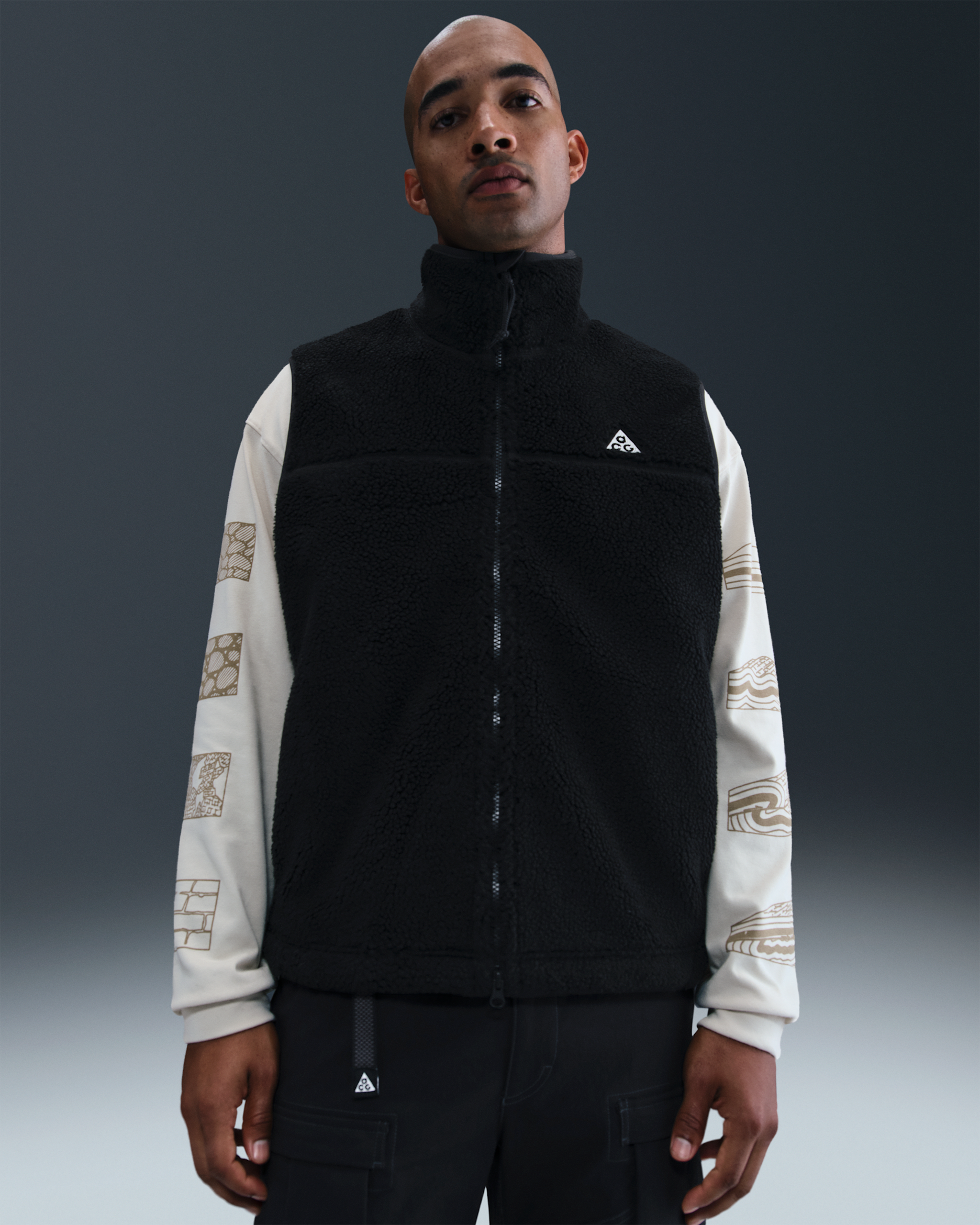 Chaleco Therma-FIT ADV para hombre Nike ACG "Canwell Glacier" - Negro/Negro/Blanco cumbre