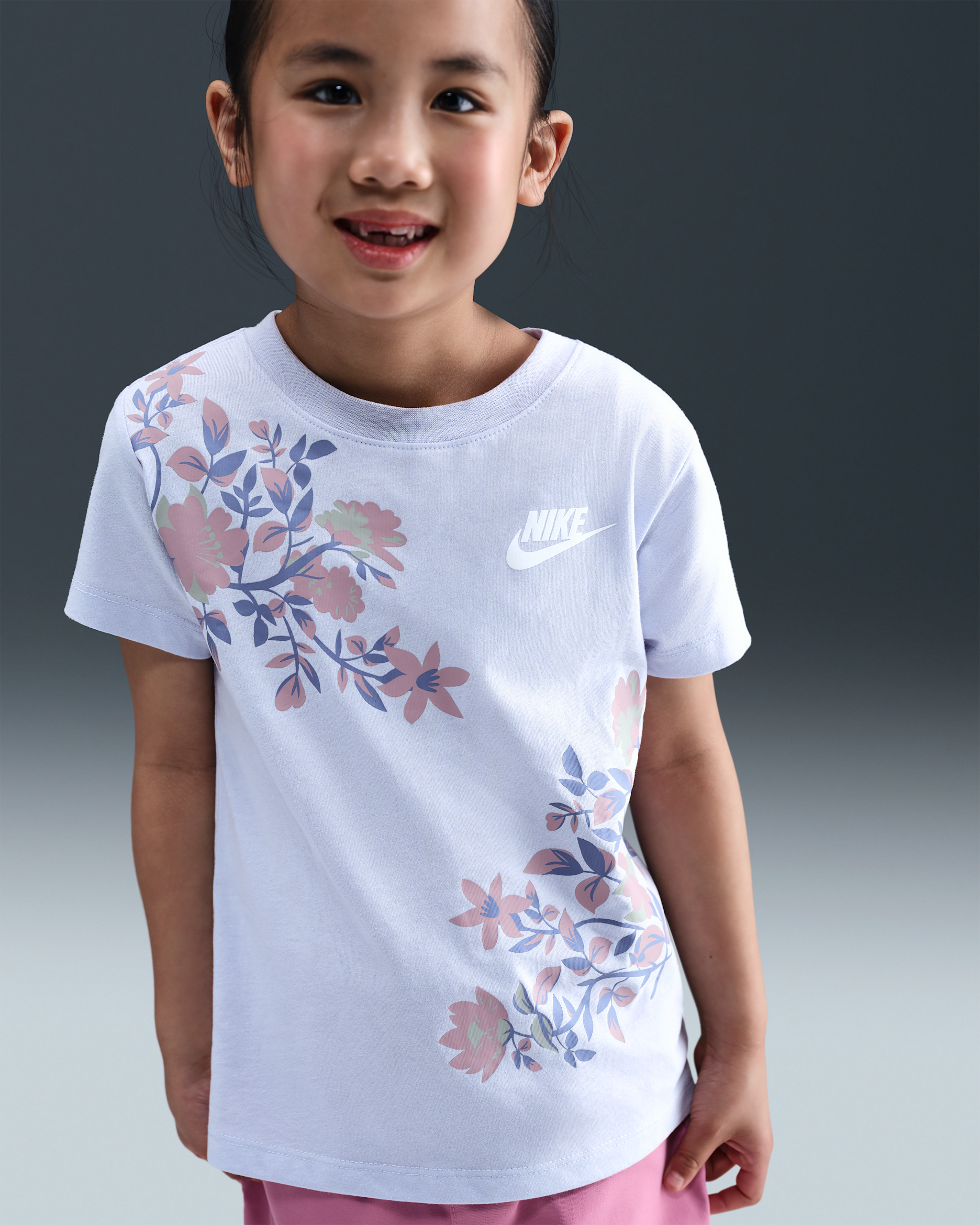 Nike Little Kids' Printed Club Ringlet T-Shirt - Ghost