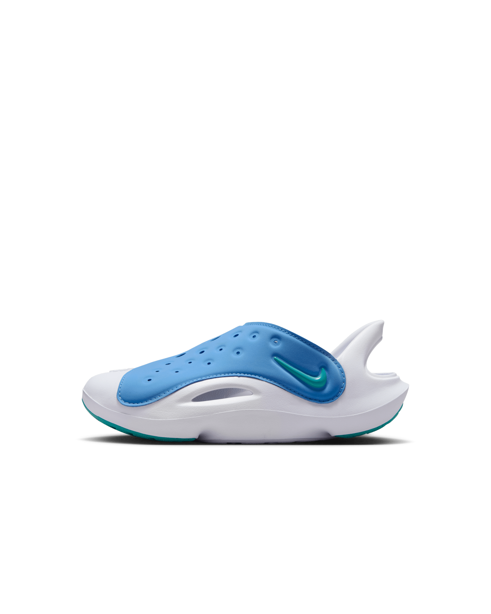 รองเท้าแซนดัลเด็กเล็ก Nike Aqua Swoosh - Blue Beyond/ขาว/Dusty Cactus
