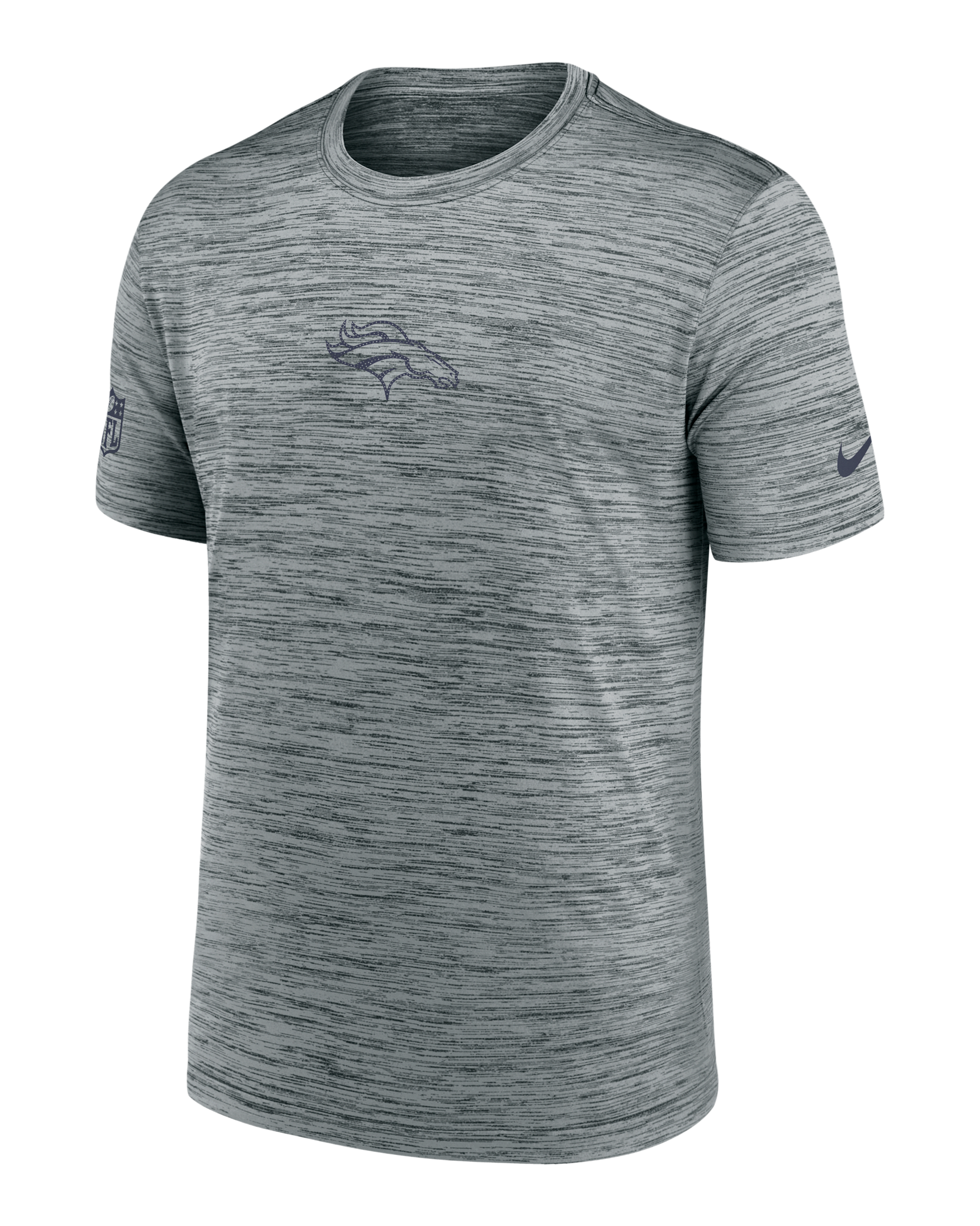 Denver Broncos Sideline Team Issue Velocity Men's Nike Dri-FIT NFL T-Shirt - Grey