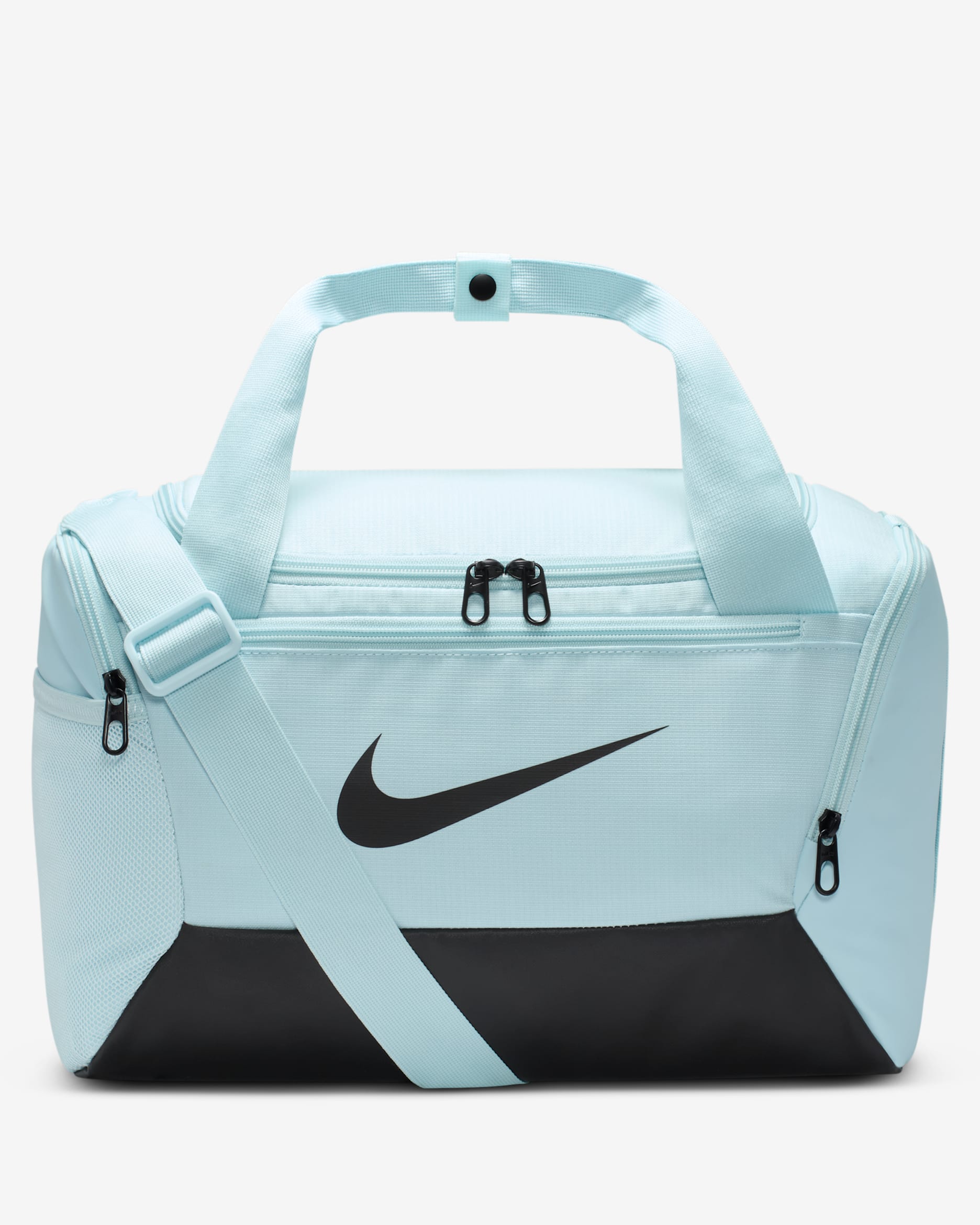 Nike Brasilia 9.5 Training Duffel Bag (Extra-Small, 25L) - Glacier Blue/Black/Black