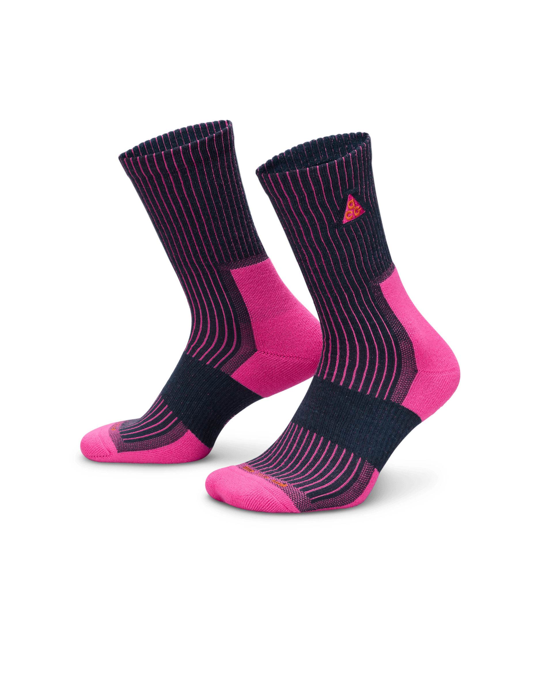 Nike ACG Everyday Cushioned Crew Socks (1 Pair) - Armory Navy/Laser Fuchsia/Deep Ocean/Safety Orange