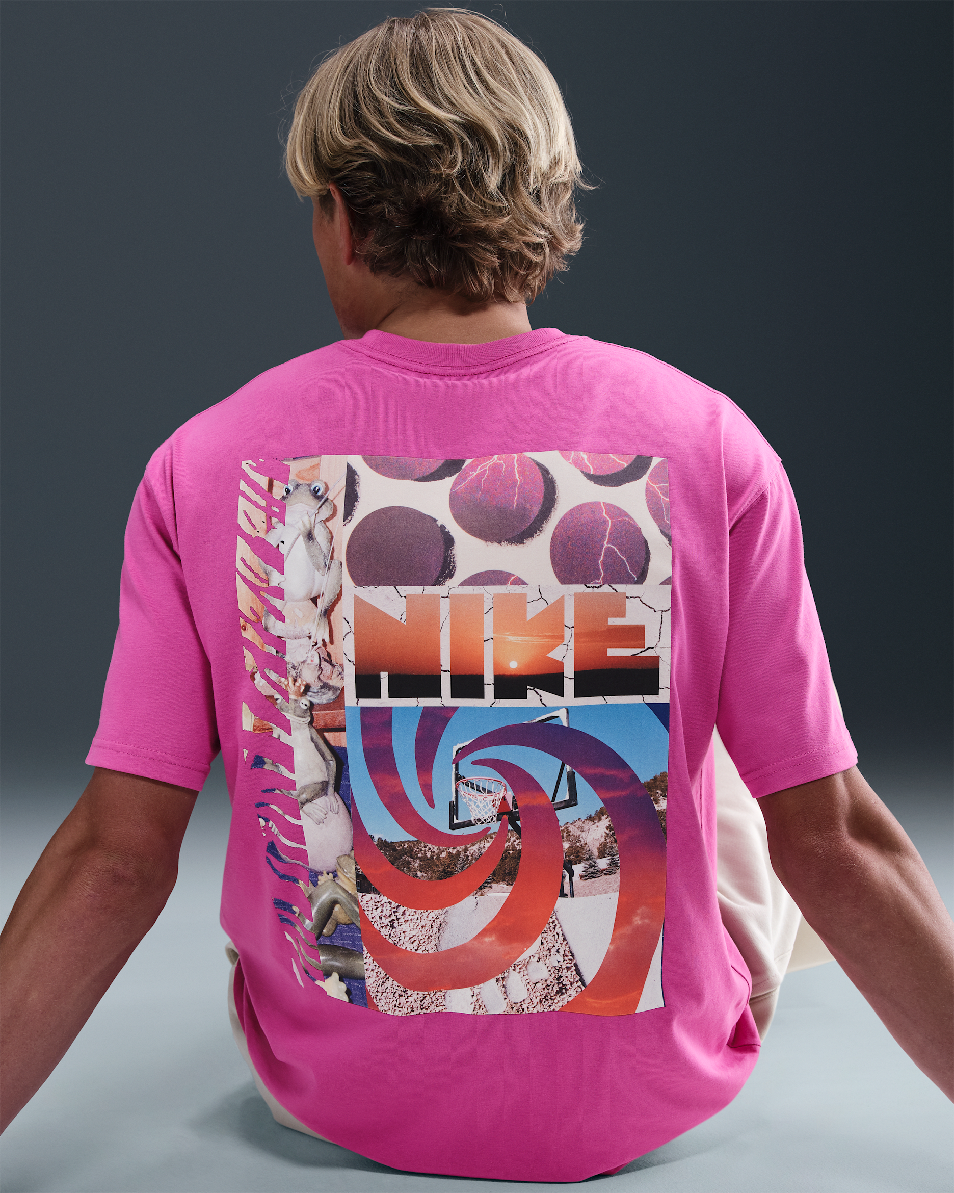 Pánské tričko Max90 Nike Sportswear - Active Fuchsia