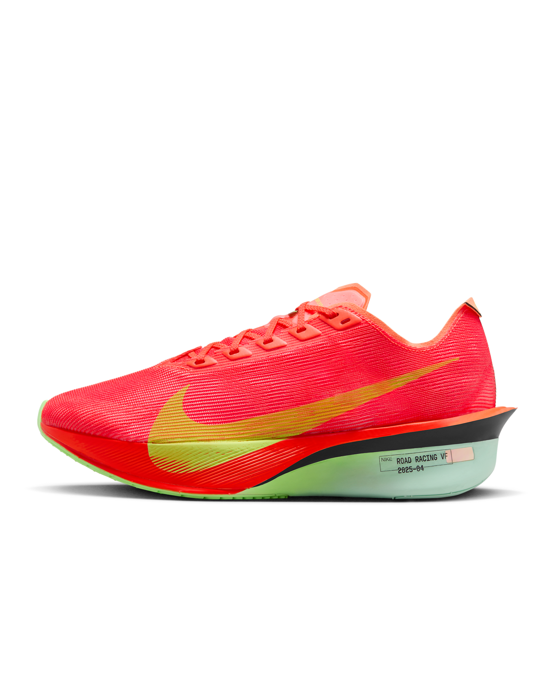 Nike Vaporfly 4-konkurrenceløbesko til vej til kvinder - Bright Crimson/Mint Foam/Cave Purple/Lime Blast