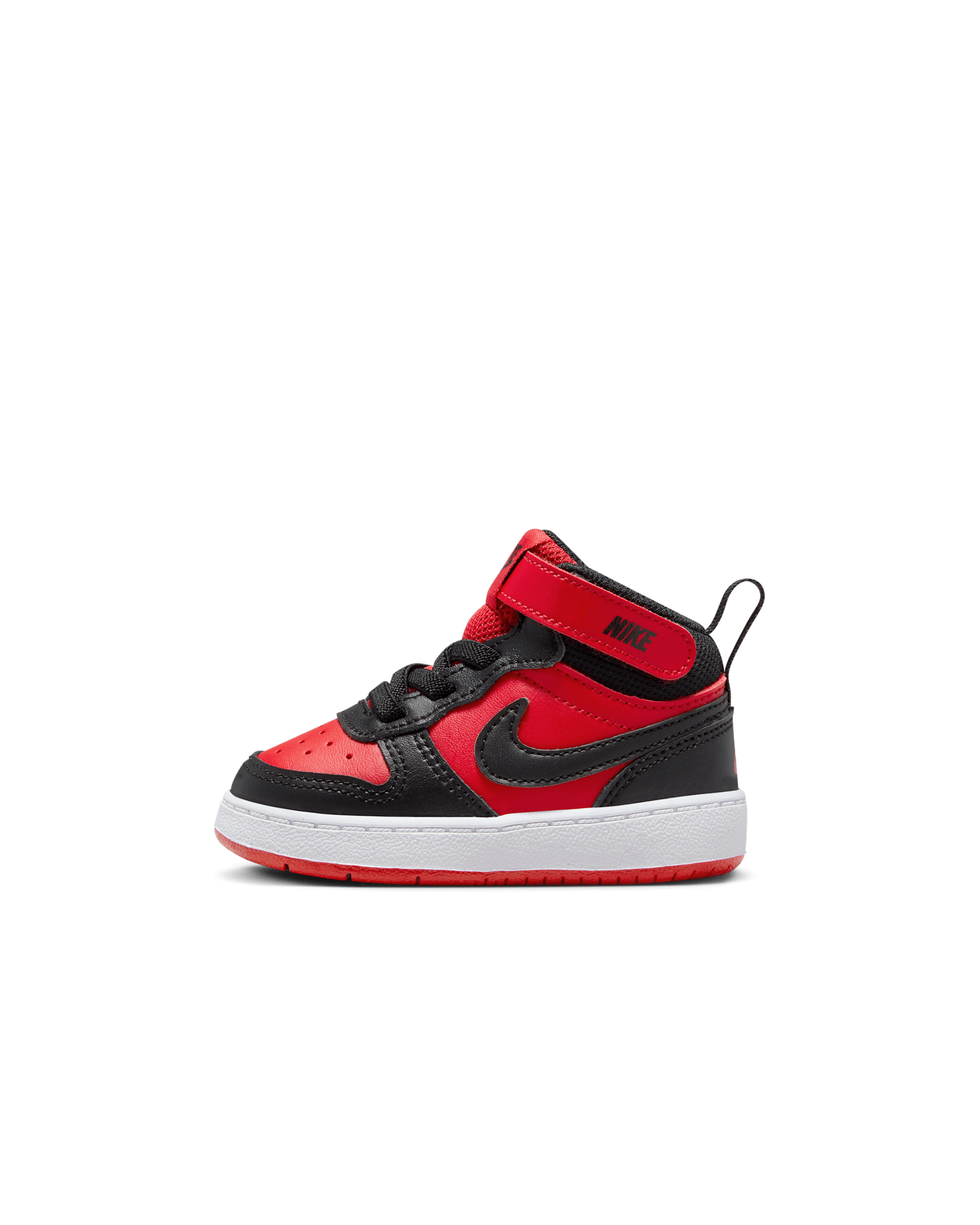 Nike Court Borough Mid 2 Baby/Toddler Shoes - University Red/White/Black