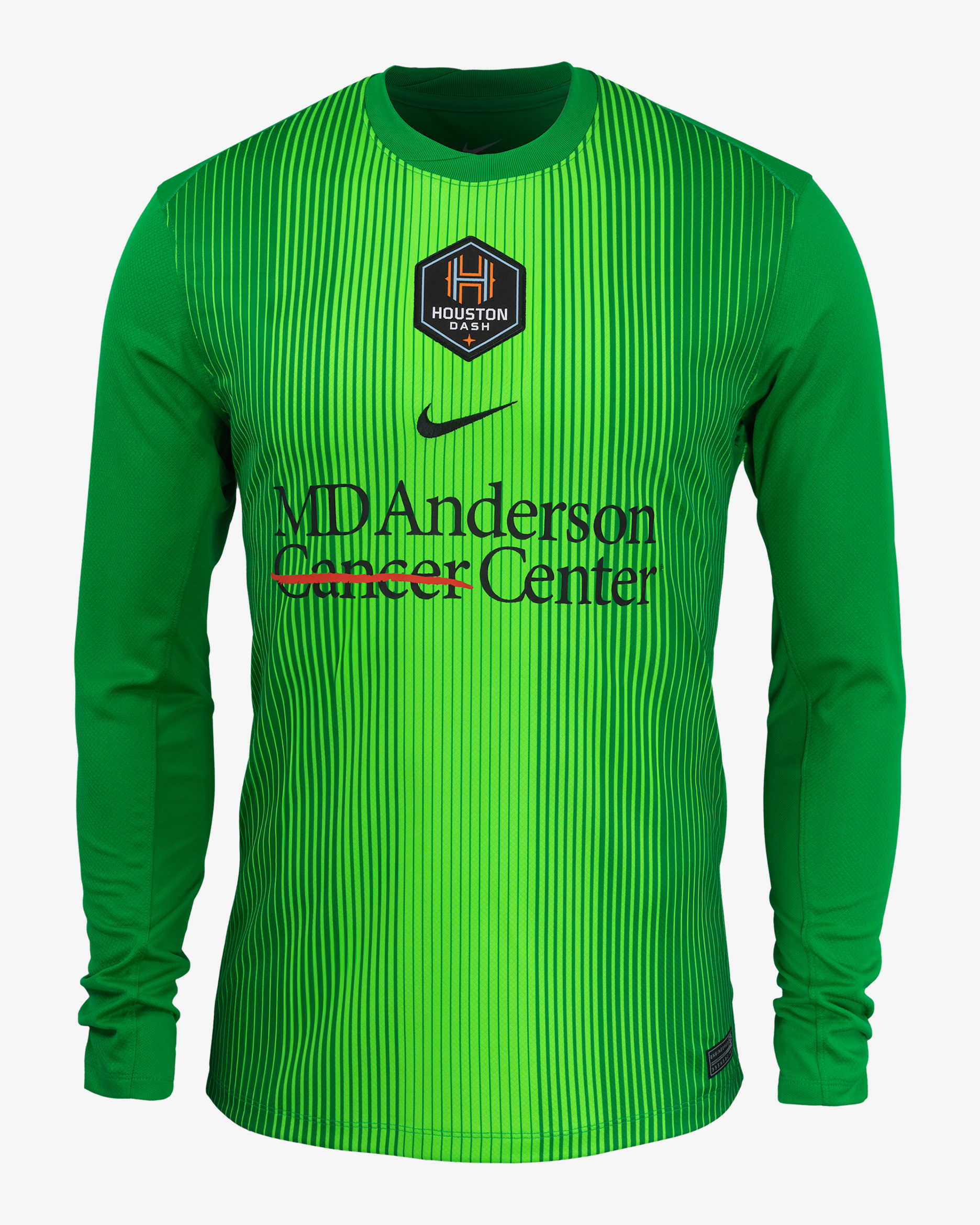 Houston Dash 2025 Stadium Goalkeeper Men's Nike NWSL Replica Jersey - Green Strike/Stadium Green