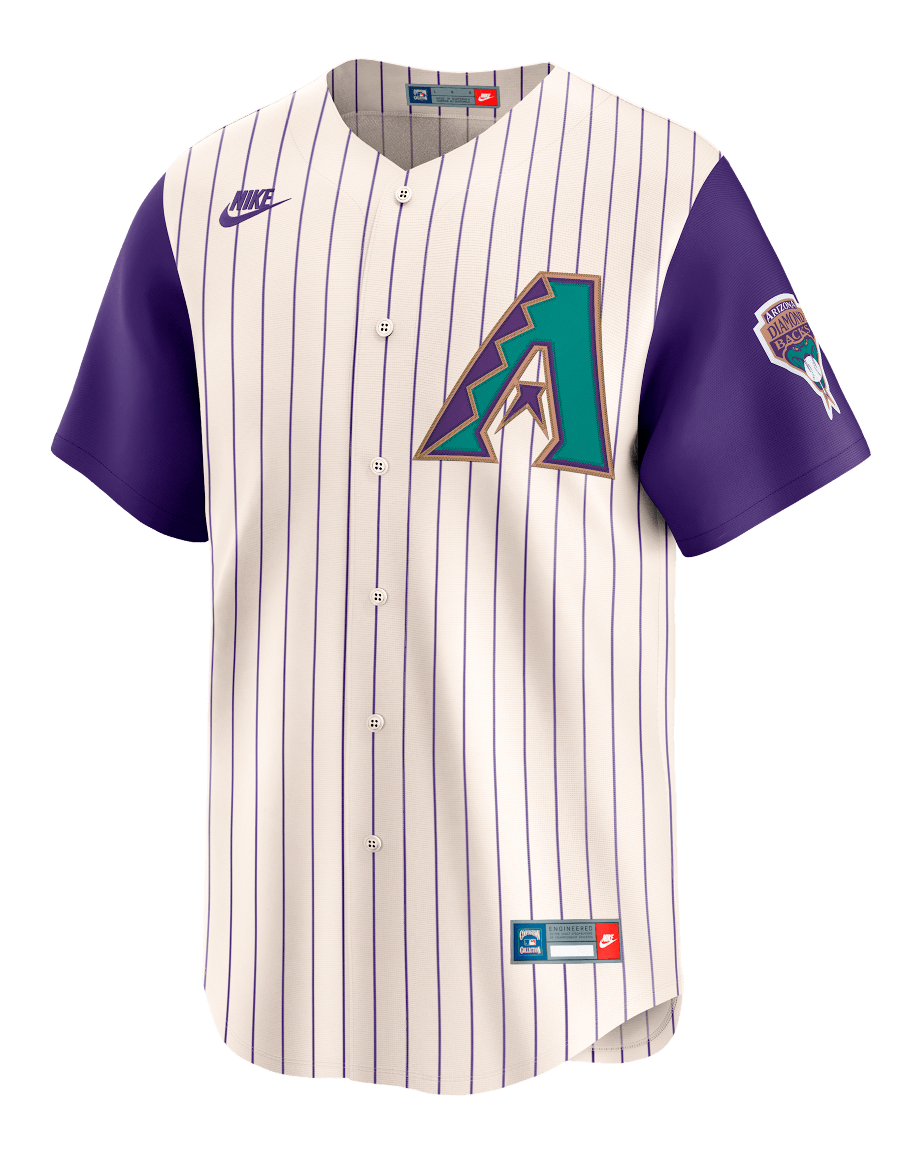 Randy Johnson Arizona Diamondbacks Cooperstown Men's Nike Dri-FIT ADV MLB Limited Jersey - Coconut Milk