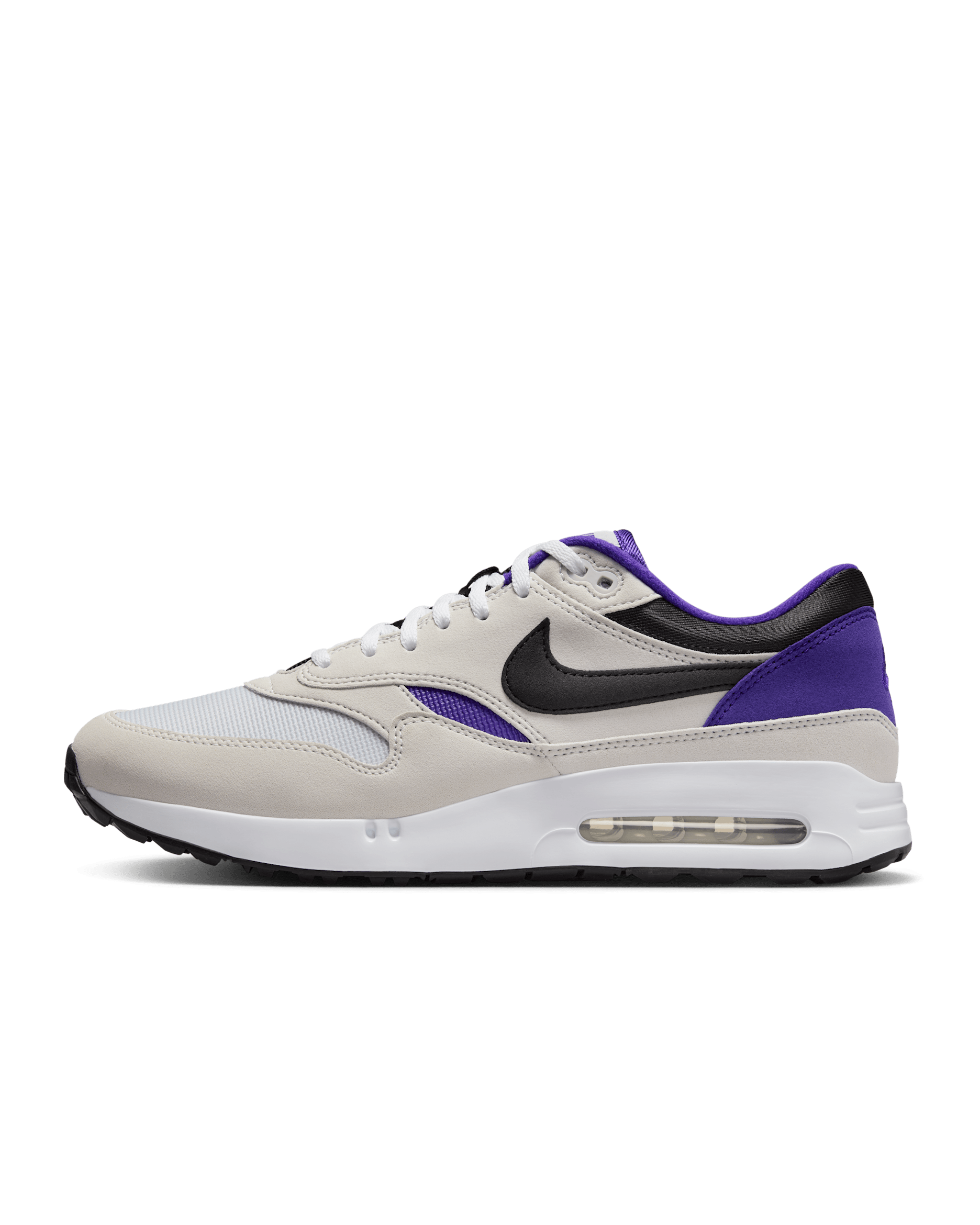 Nike Air Max 1 '86 OG G Men's Golf Shoes - Neutral Grey/White/Purple Punch/Black