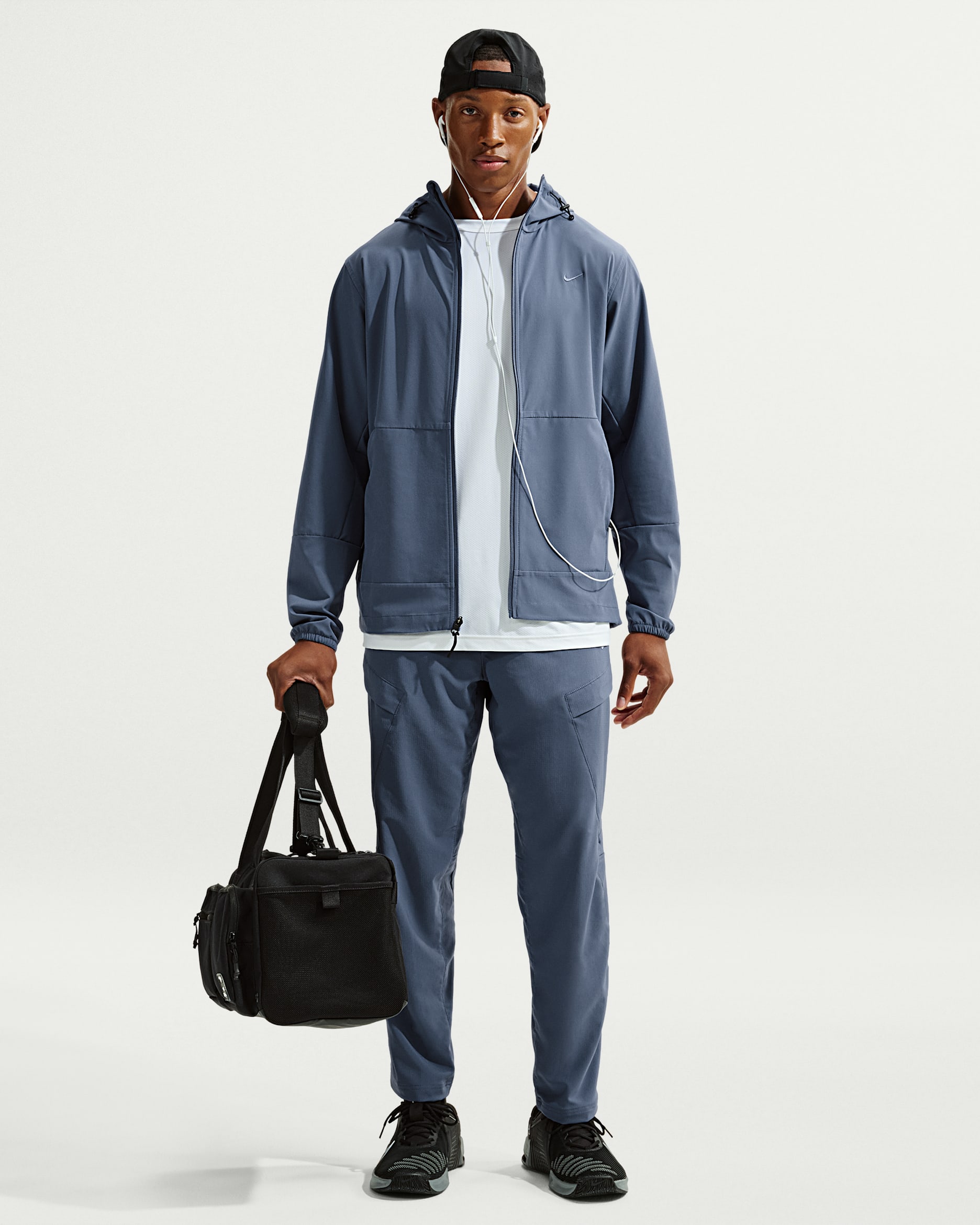 Nike Unlimited Dri-FIT veelzijdige cargobroek voor heren - Diffused Blue/Zwart/Diffused Blue