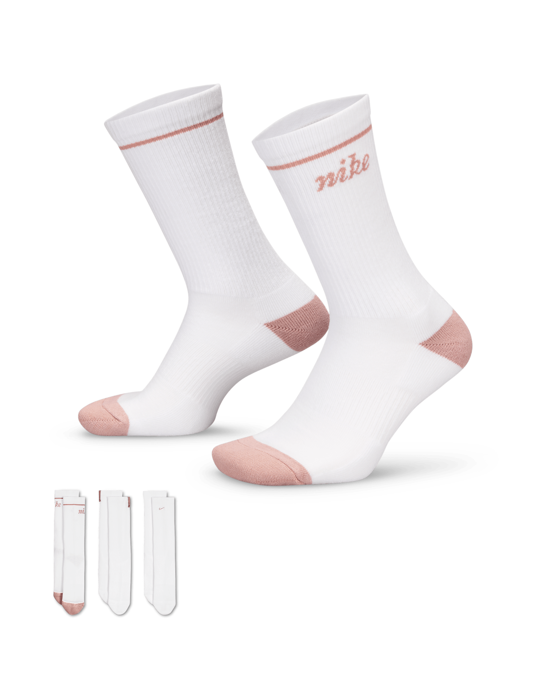 Nike Everyday Plus Cushioned Crew Socks (3 Pairs) - Multi-Colour
