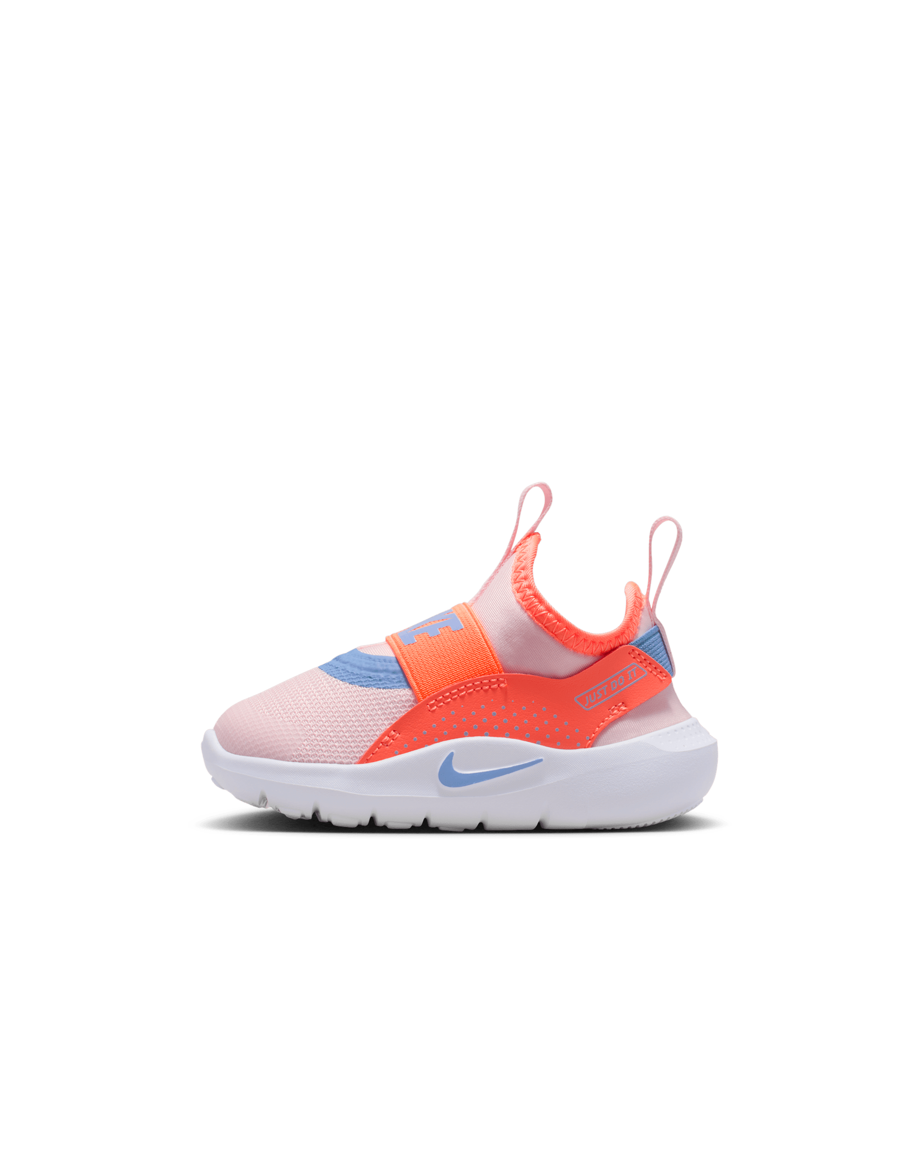 Tenis para bebé e infantil Nike Flex Runner 4 - Espuma rosa/Mango brillante/Blanco/Royal pulso