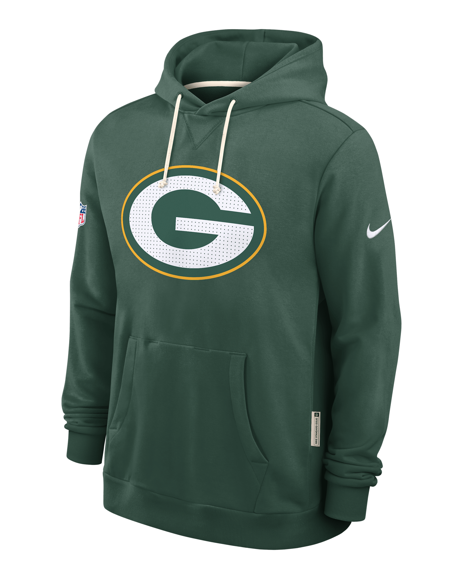 Green Bay Packers Initial Home Sideline Men's Nike Dri-FIT NFL Pullover Hoodie - Green