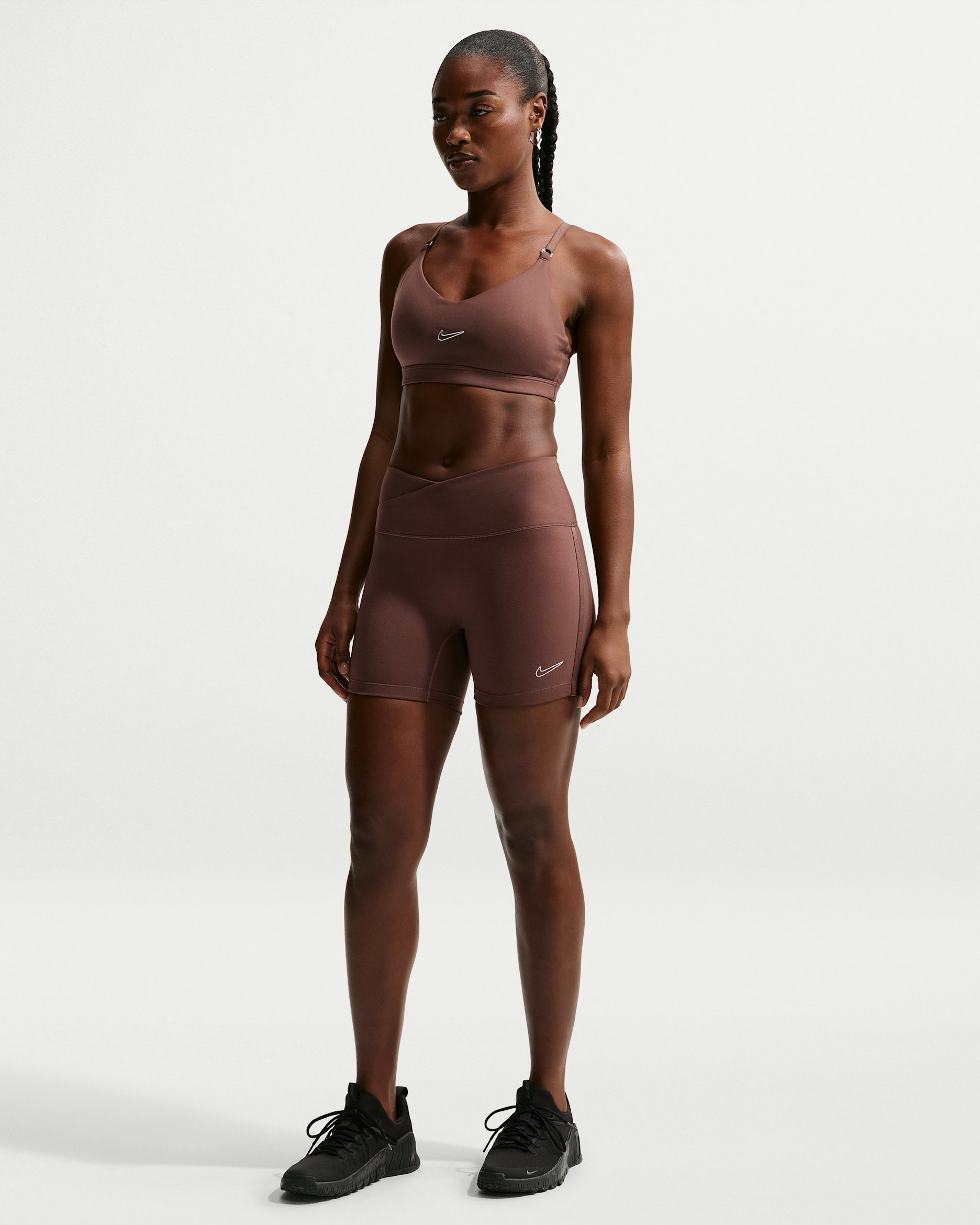 Shorts Nike One 13 cm för kvinnor - Light Chocolate