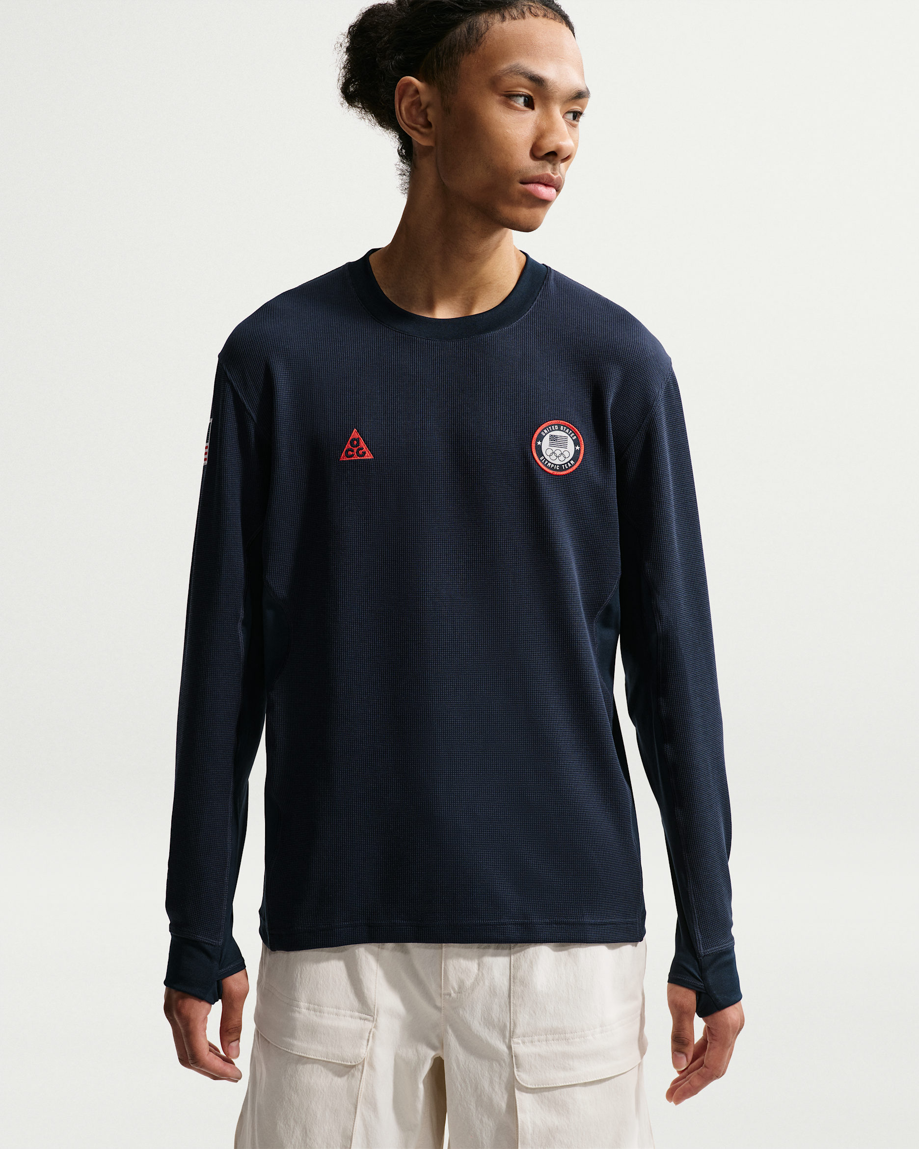 Nike ACG x Team USA Men's Dri-FIT ADV Top - Obsidian/Chile Red