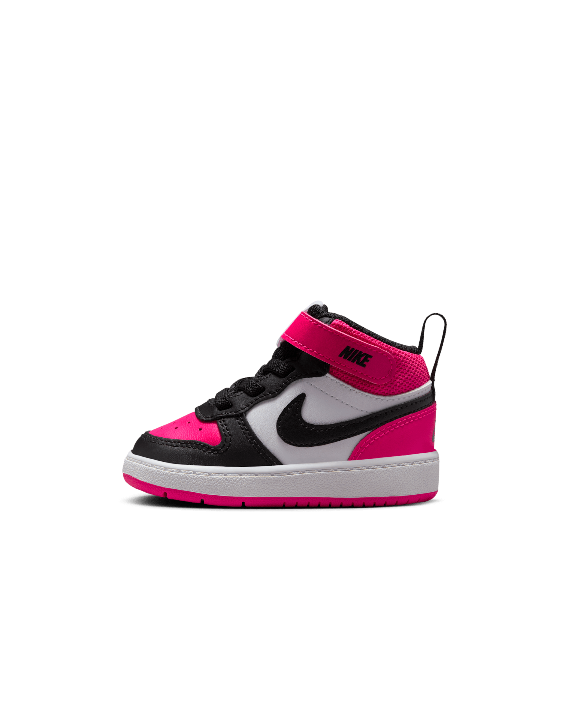 Nike Court Borough Mid 2 Baby/Toddler Shoes - White/Fierce Pink/Black
