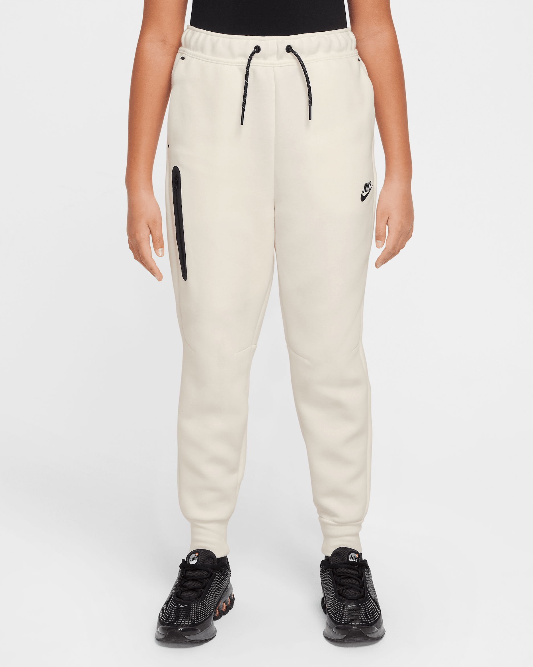 Nike Sportswear Tech Fleece Girls' Joggers - Sail/Black/Black/Black