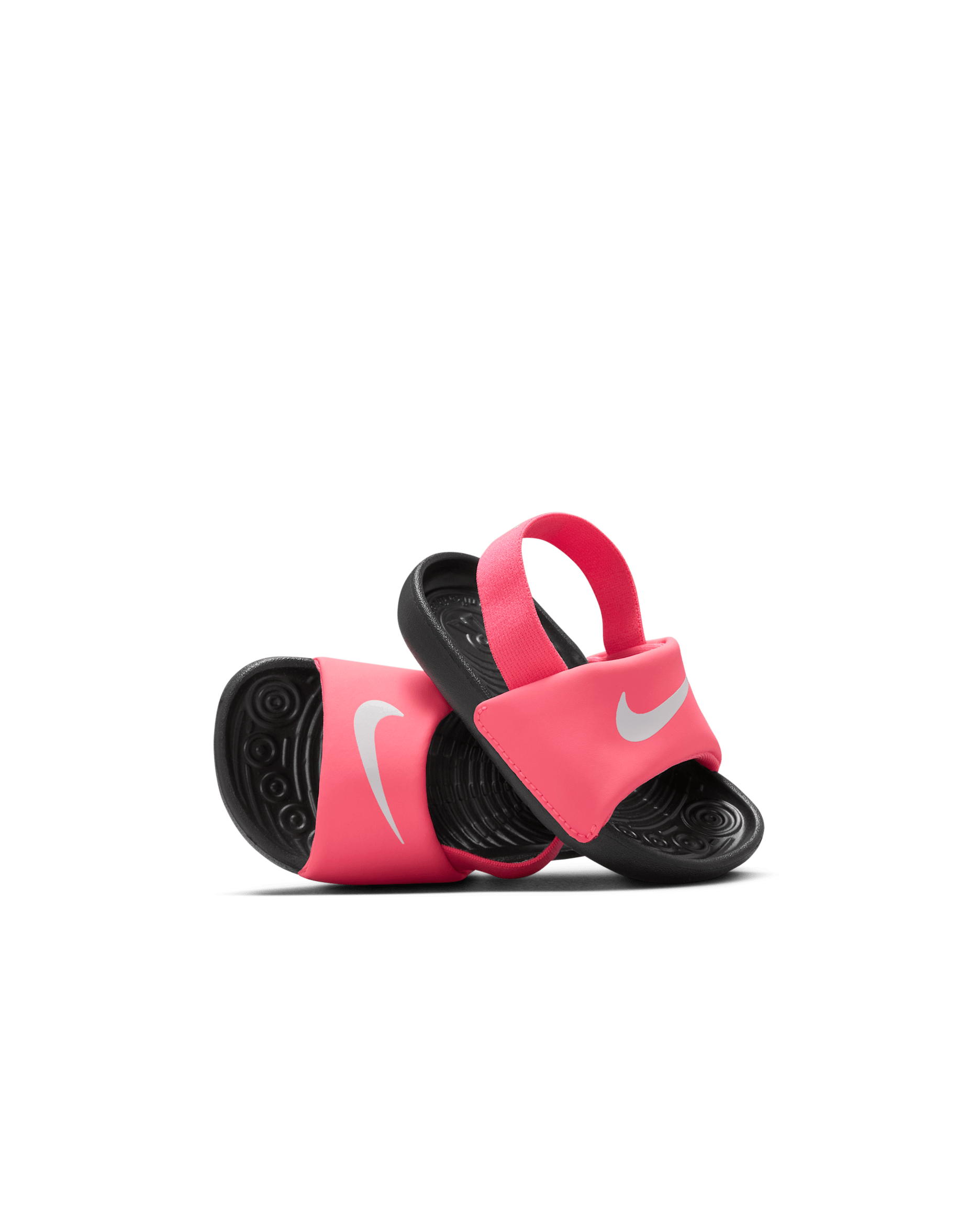 Chancla para bebé e infantil Nike Kawa - Rosa digital/Negro/Blanco