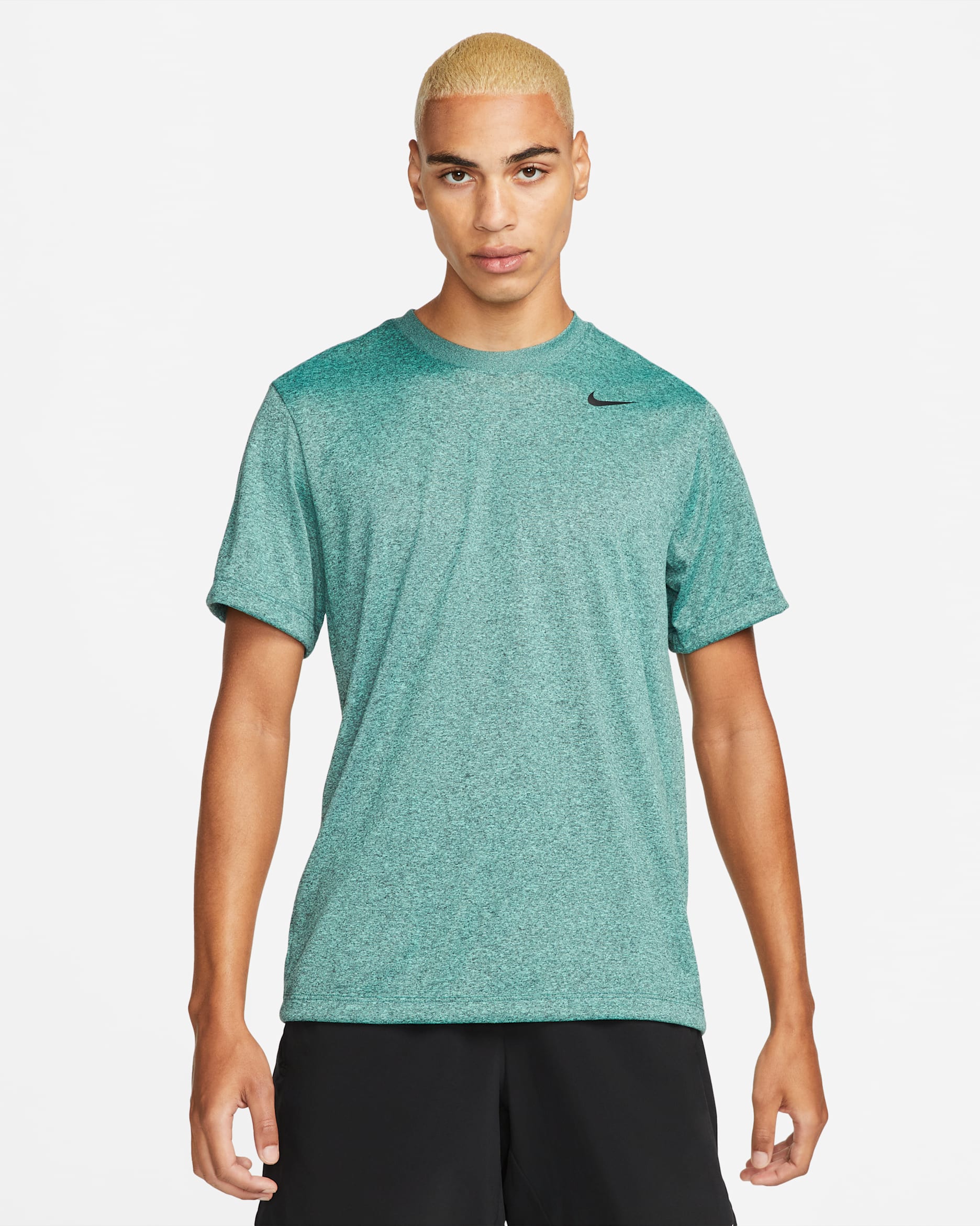 ナイキ レジェンド メンズ Dri-FIT フィットネス Tシャツ - ライトメンタ/ブラック/ブラック