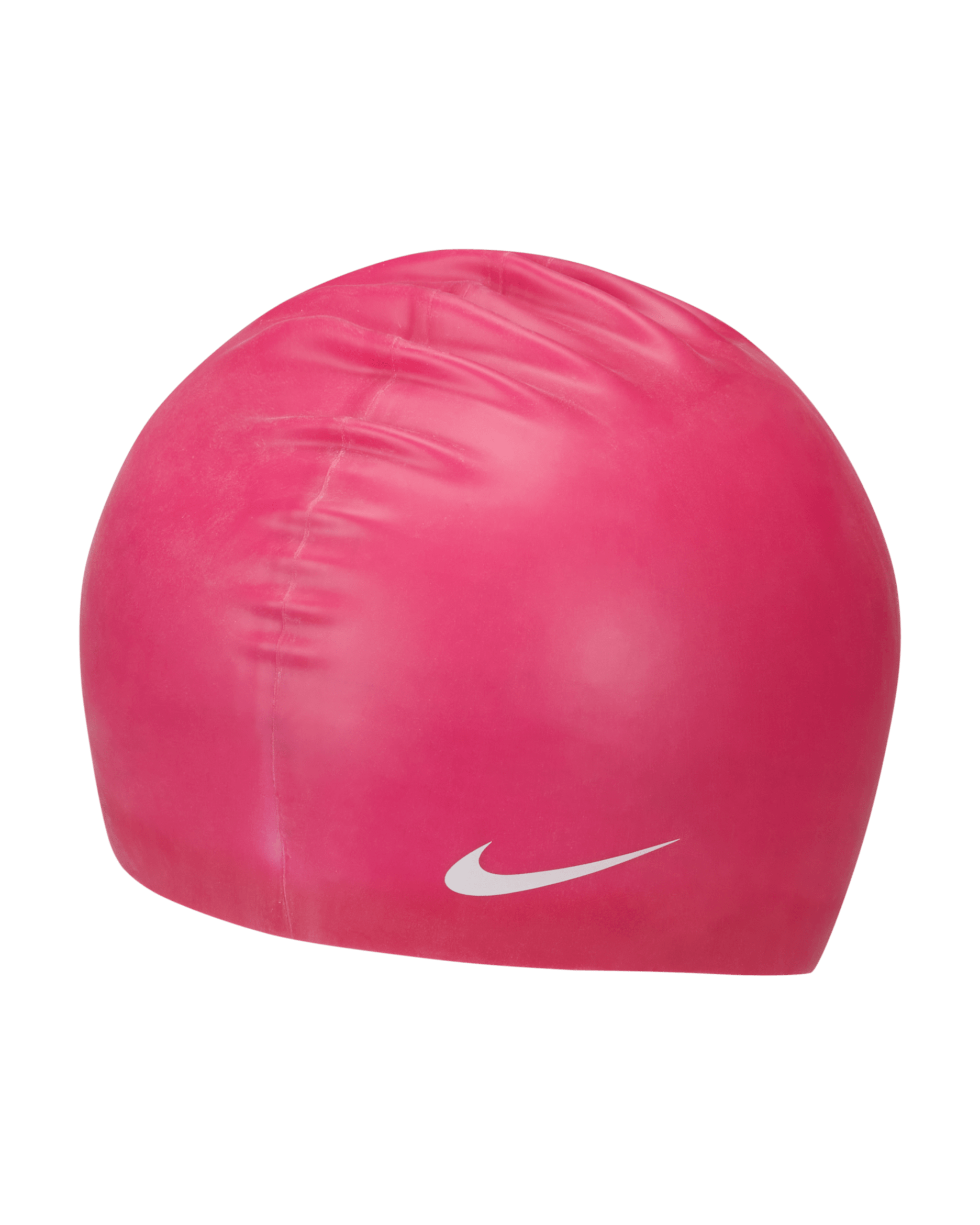 Gorra de natación Nike Swim Solid Silicone - Rosa óptimo/Blanco