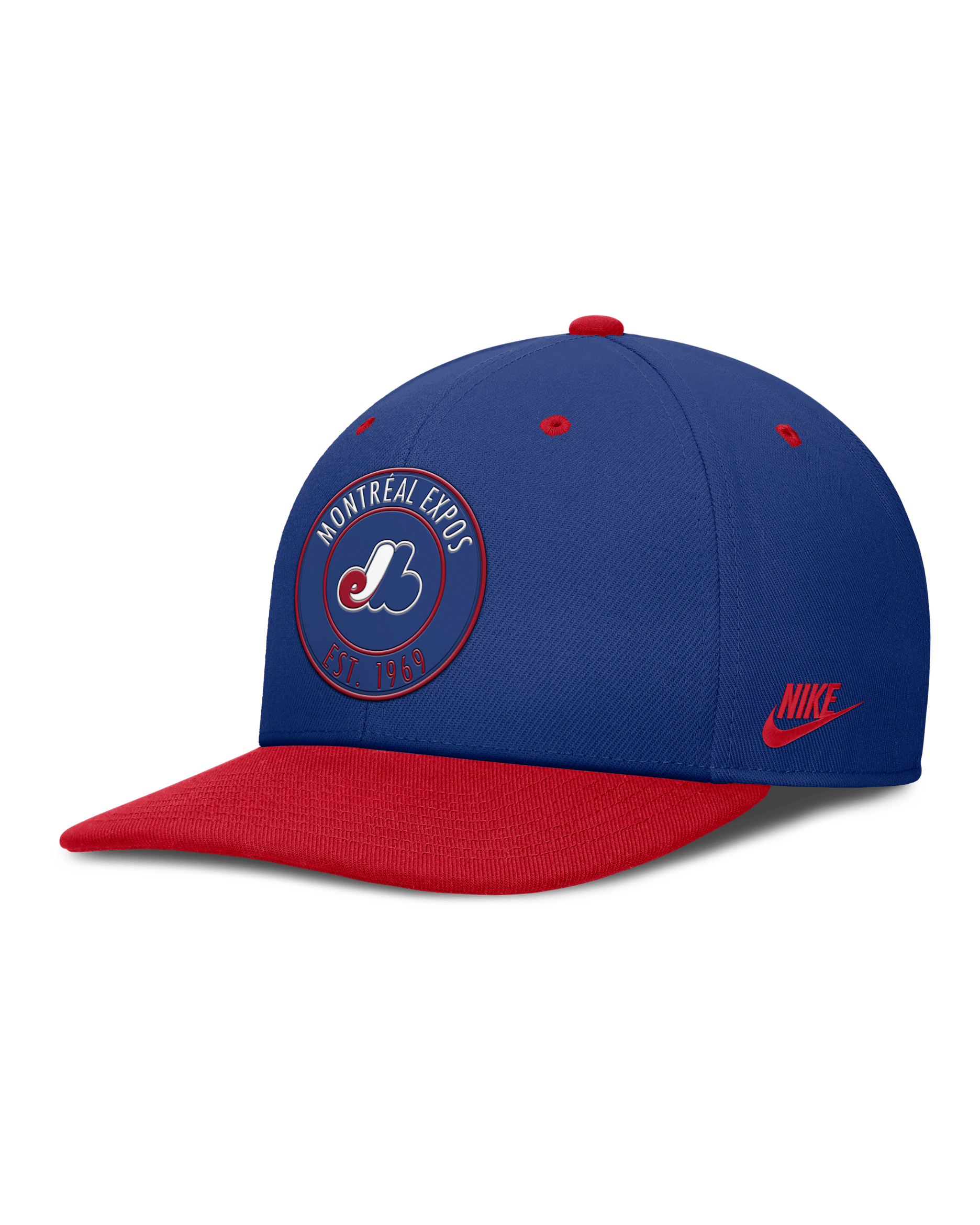 Montreal Expos Cooperstown Pro Men's Nike Dri-FIT MLB Adjustable Hat - Rush Blue