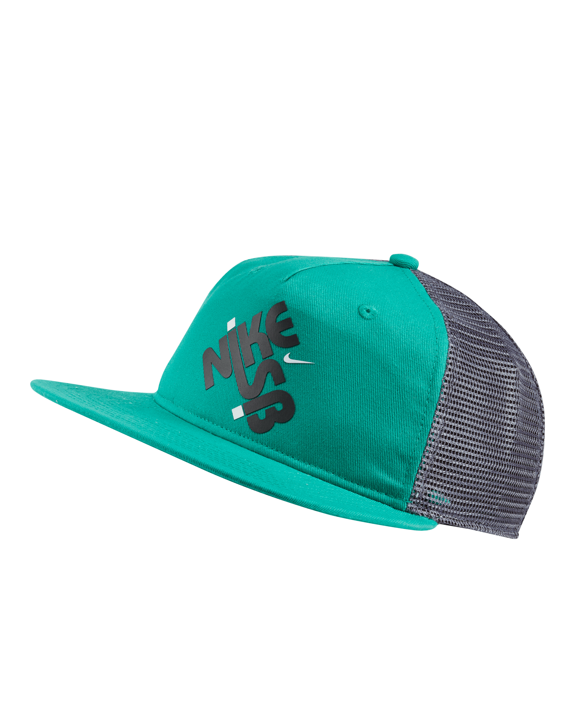 Nike SB Graphic Skate Trucker Hat - Neptune Green/Gridiron/Black