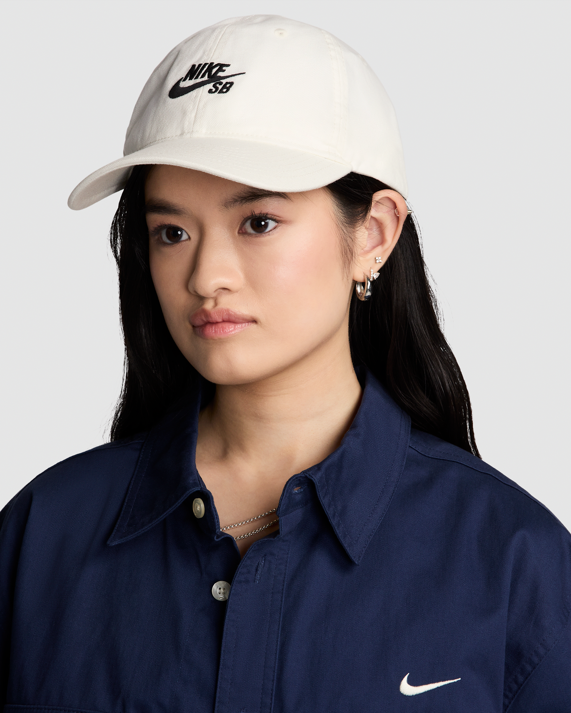 Nike SB Club Unstructured Skate Cap - Sail/Black