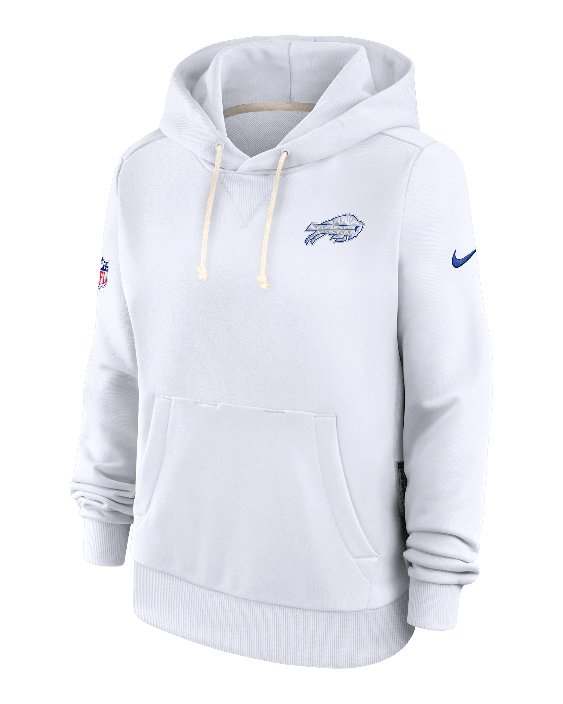 Buffalo Bills Rivalries Collection Sideline Women's Nike Dri-FIT NFL Pullover Hoodie - White