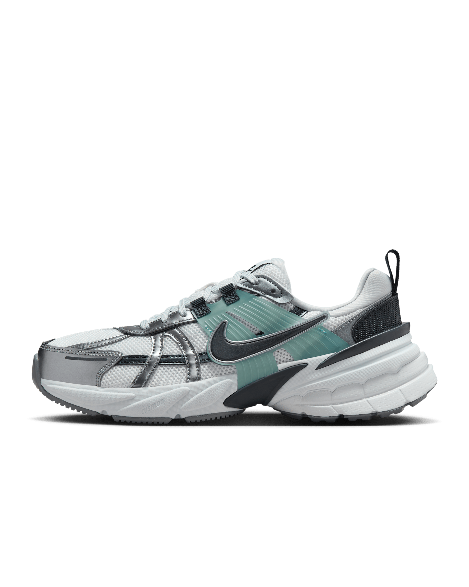 ナイキ V2K ラン ウィメンズシューズ - サミットホワイト/メタリッククールグレー/ピュアプラチナム/ダークオブシディアン