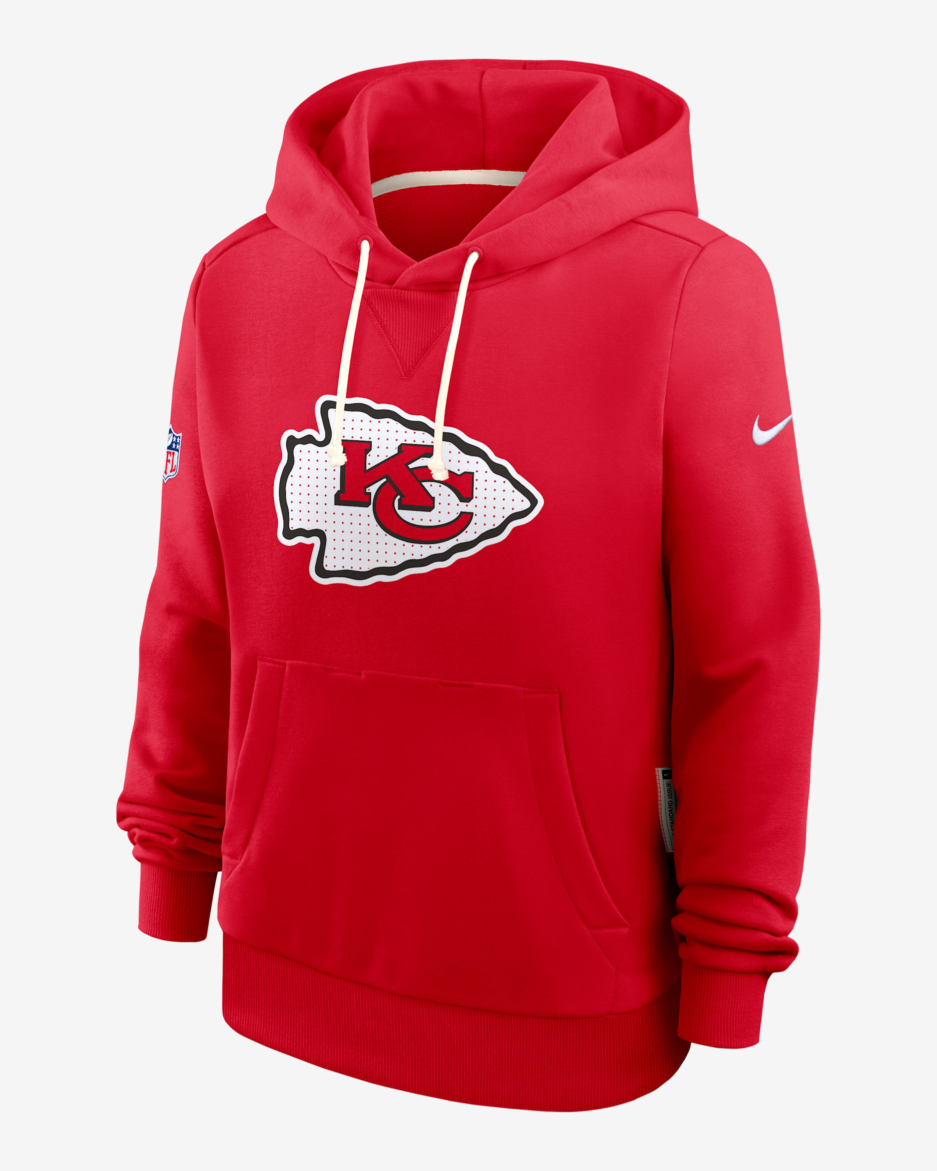 Kansas City Chiefs Sideline Women's Nike Dri-FIT NFL Pullover Hoodie - Red