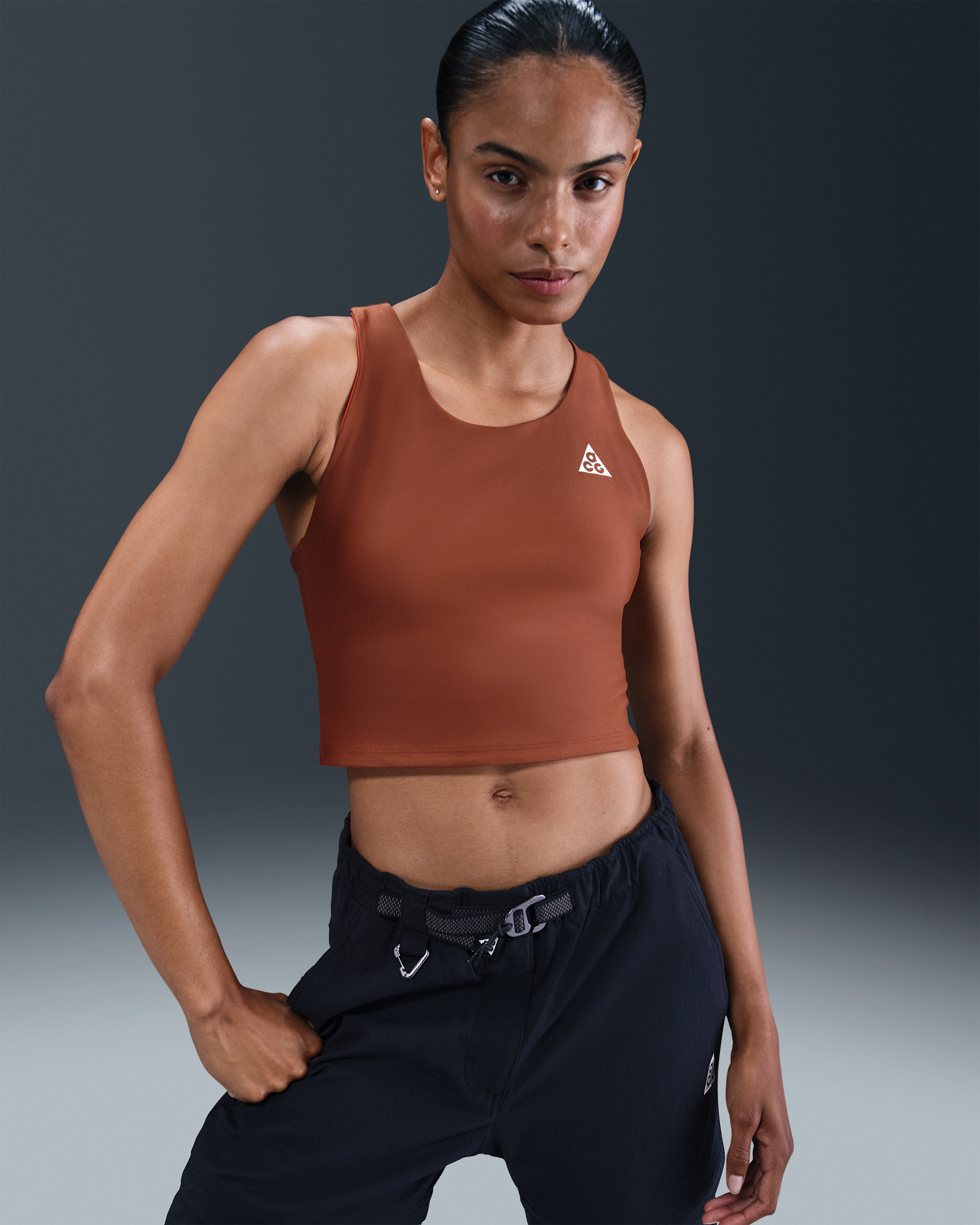 Nike ACG 'Tree Frog' Women's Dri-FIT ADV Reversible Tank Top - Cinnamon/Picante Red/Summit White