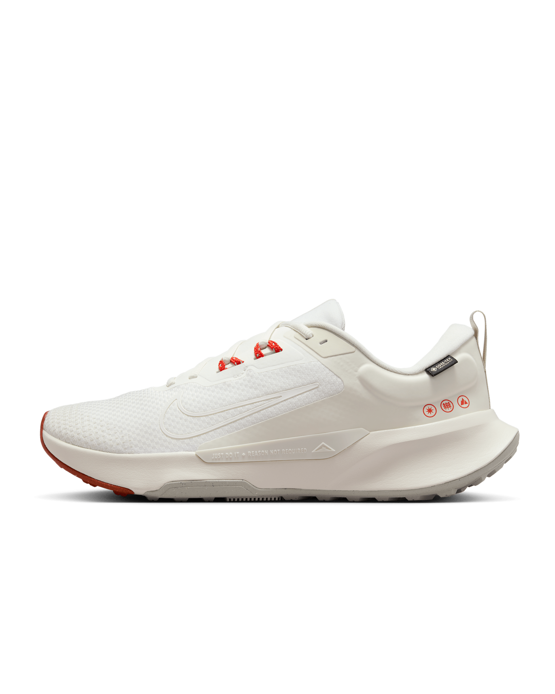 Nike Juniper Trail 2 GORE-TEX Men's Waterproof Trail-Running Shoes - Sail/Picante Red/Light Orewood Brown/Phantom