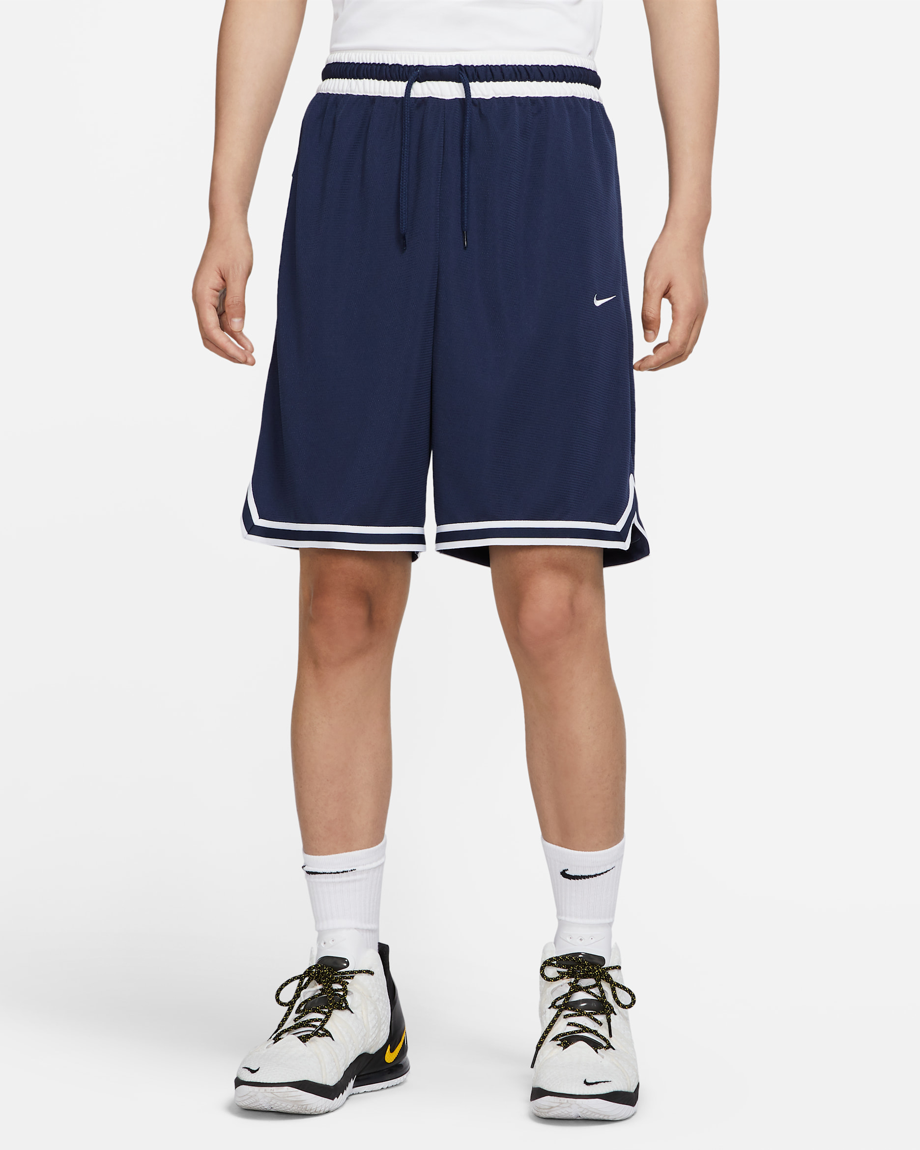 Nike Dri-FIT DNA Men's Basketball Shorts - Midnight Navy/White