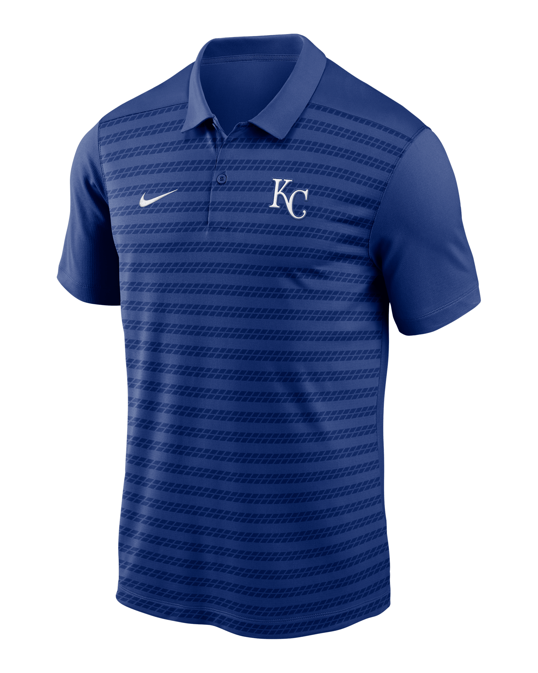 Polo Nike Dri-FIT de la MLB para hombre Kansas City Royals Authentic Collection Victory - Azul