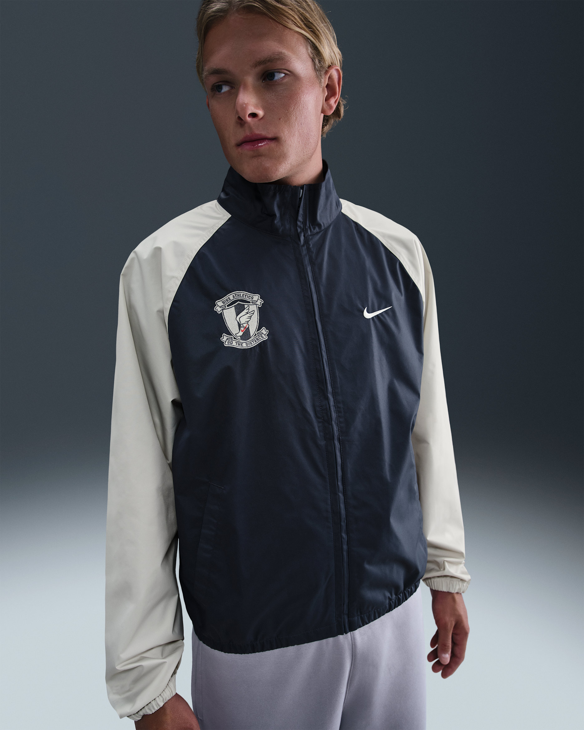 Nike Club Men's Woven Jacket - Thunder Blue/Light Bone/Sail