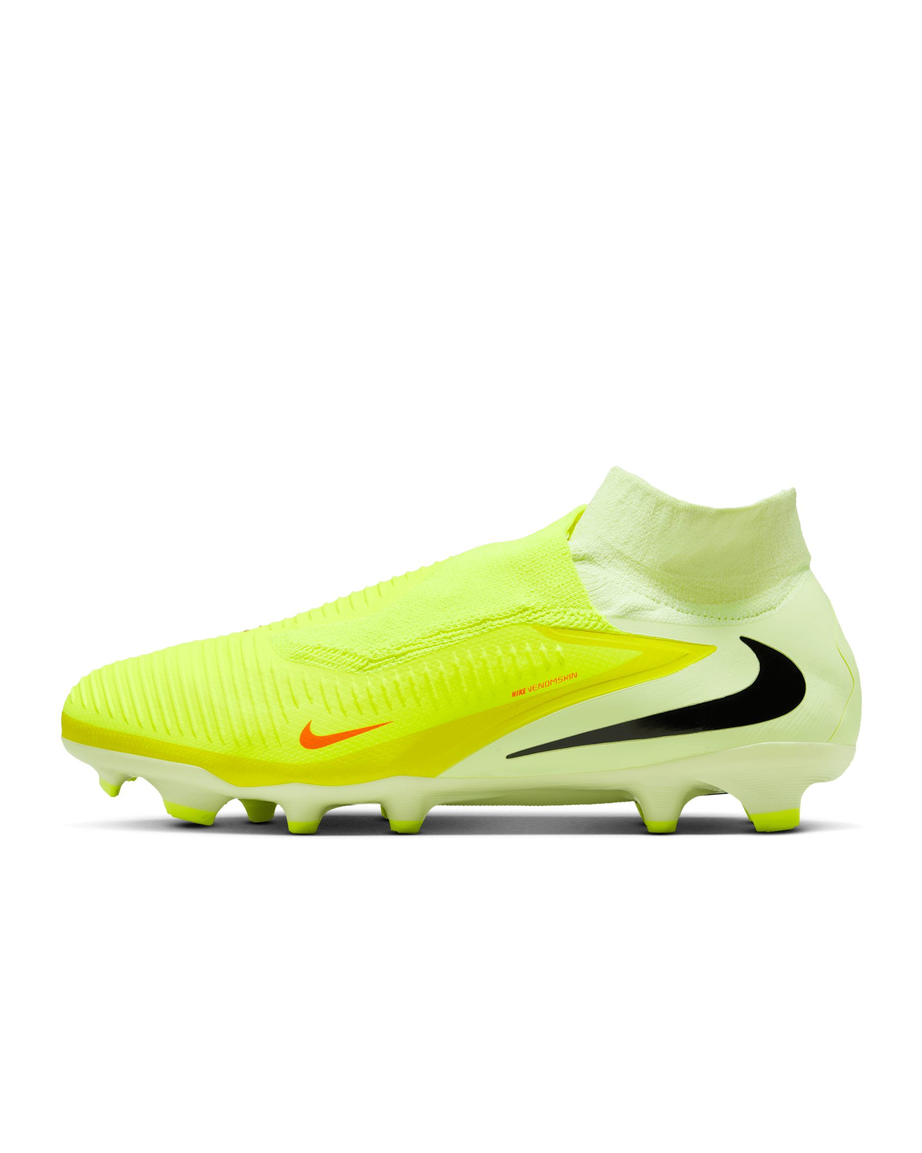 Tacos de fútbol para terreno firme Nike Phantom 6 High Pro - Hipercarmesí/Luz de calcio/Negro