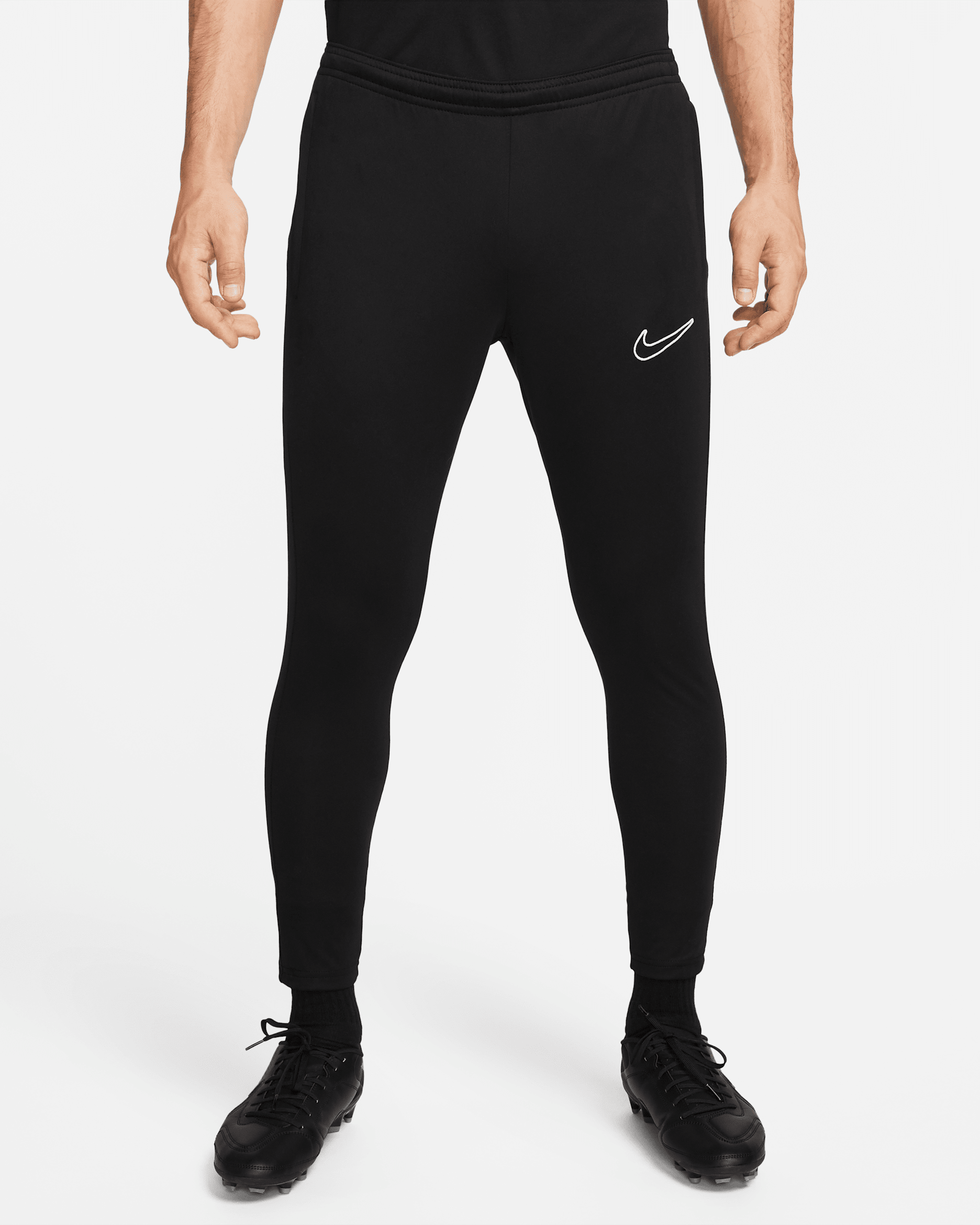 Nike Dri-FIT Academy Men's Zippered Soccer Pants - Black/Black/Black/White
