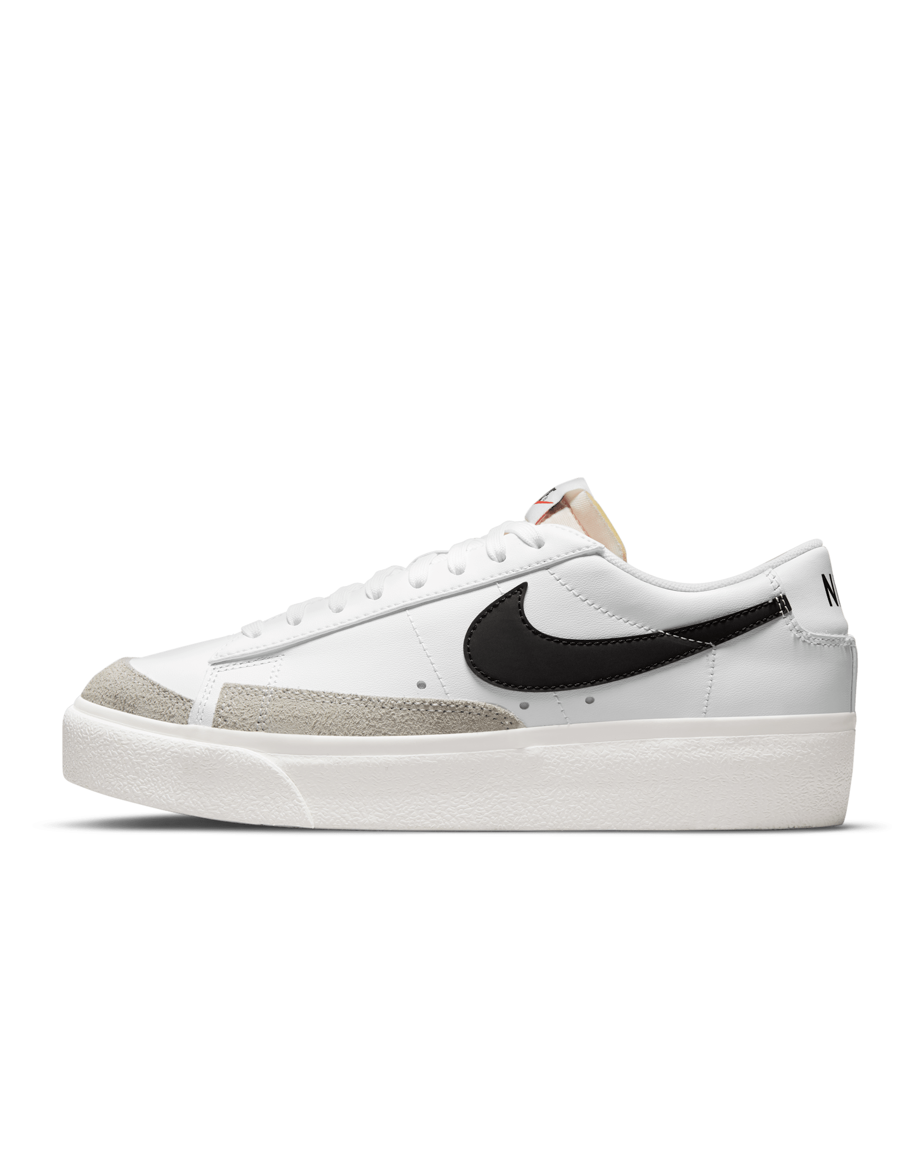 Nike Blazer Low Platform Women's Shoes - White/Sail/Team Orange/Black