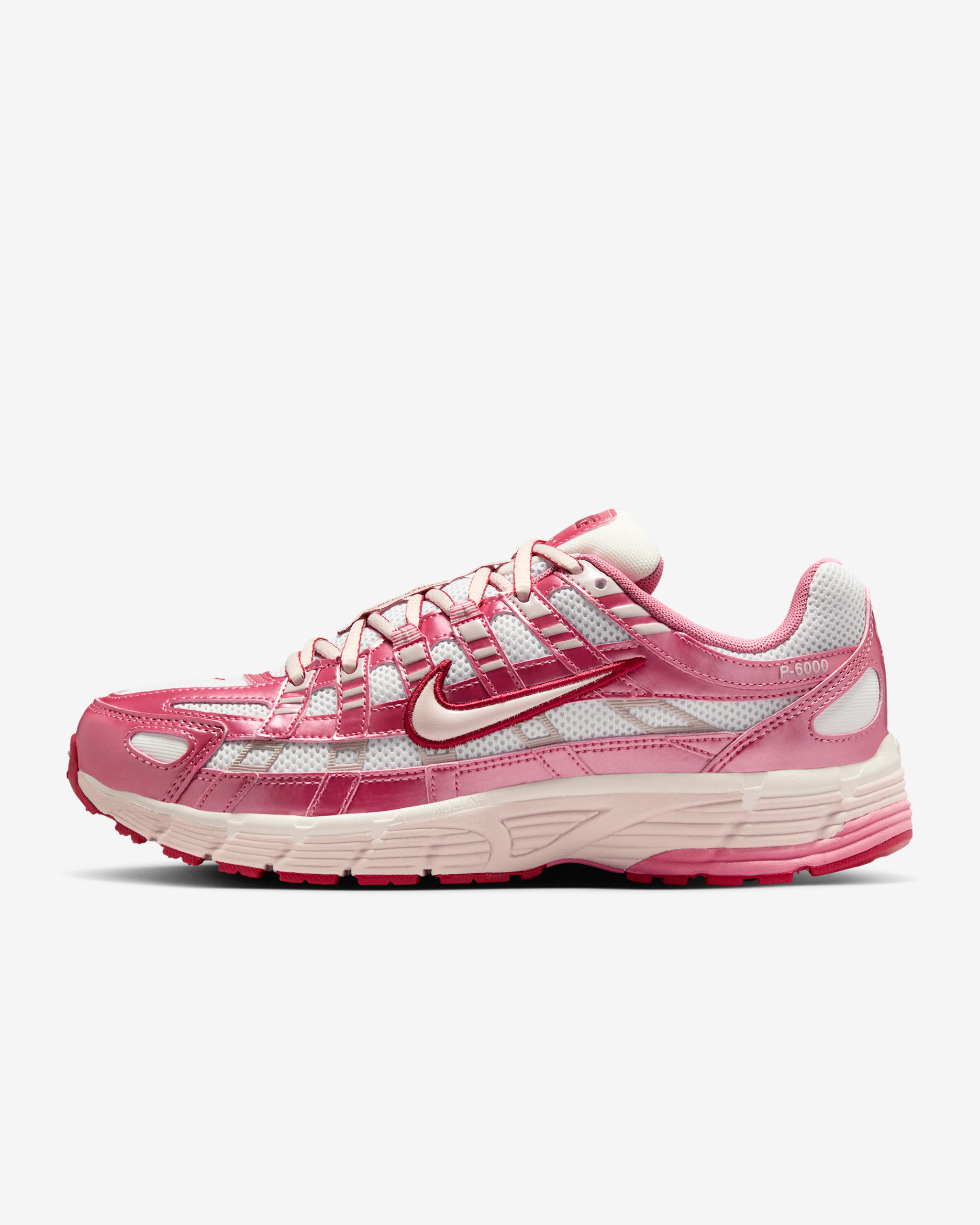 Nike P-6000 Women's Shoes - Summit White/Peony/Team Crimson/Silt Red
