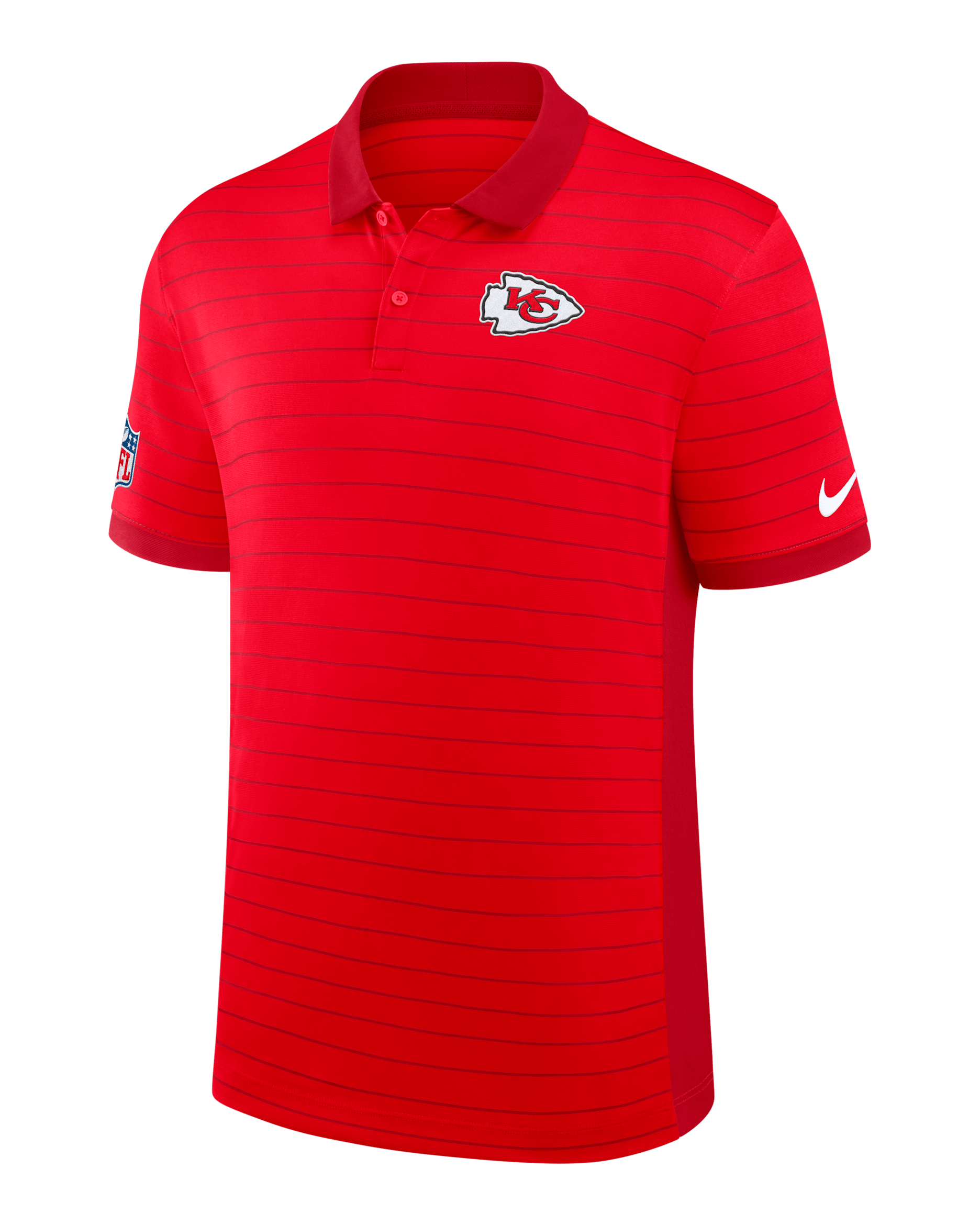 Polo Nike Dri-FIT de la NFL para hombre Kansas City Chiefs Sideline Victory Stripe - Rojo