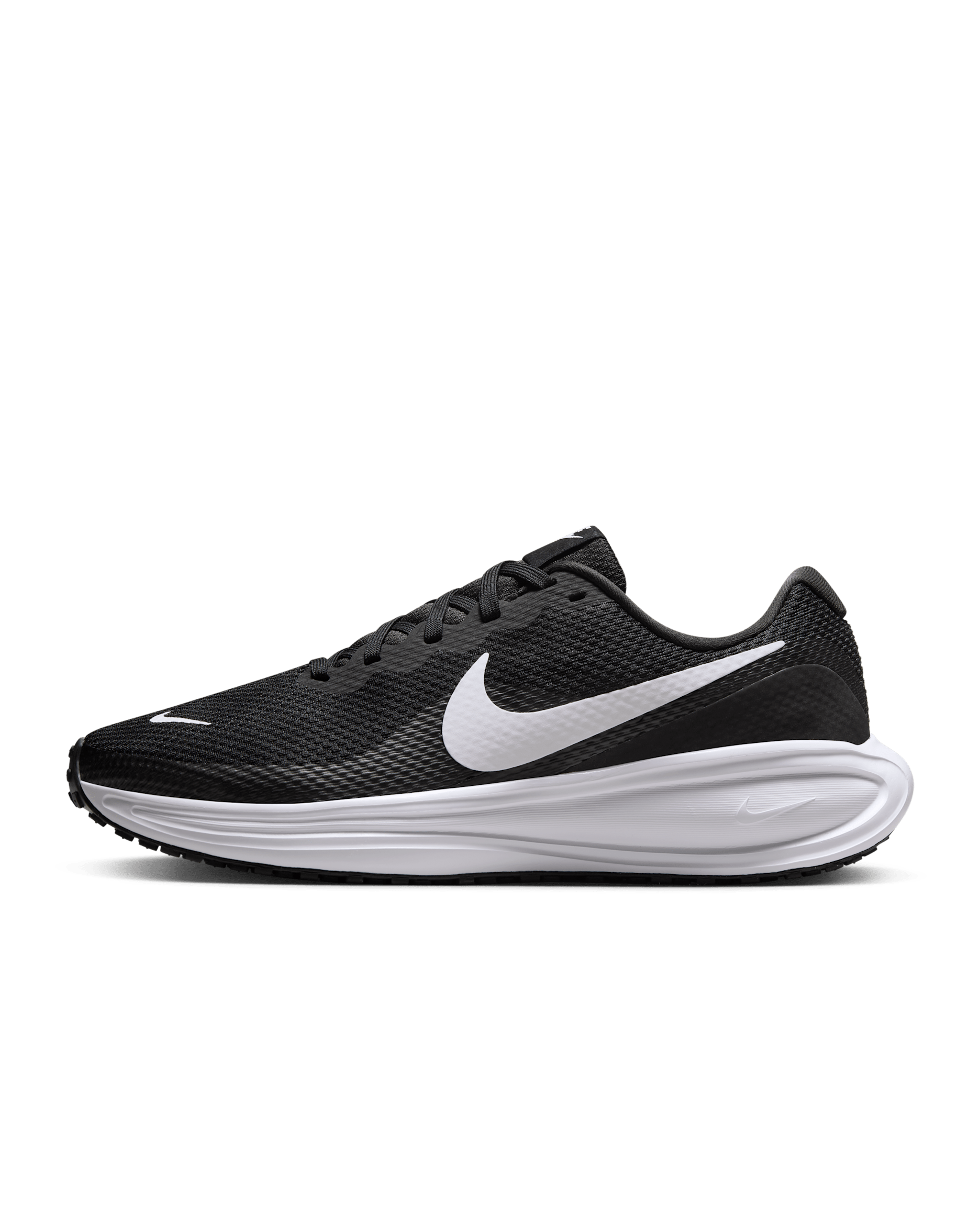 Tenis de correr en pavimento para mujer (extraanchos) Nike Revolution 8 - Negro/Negro/Blanco