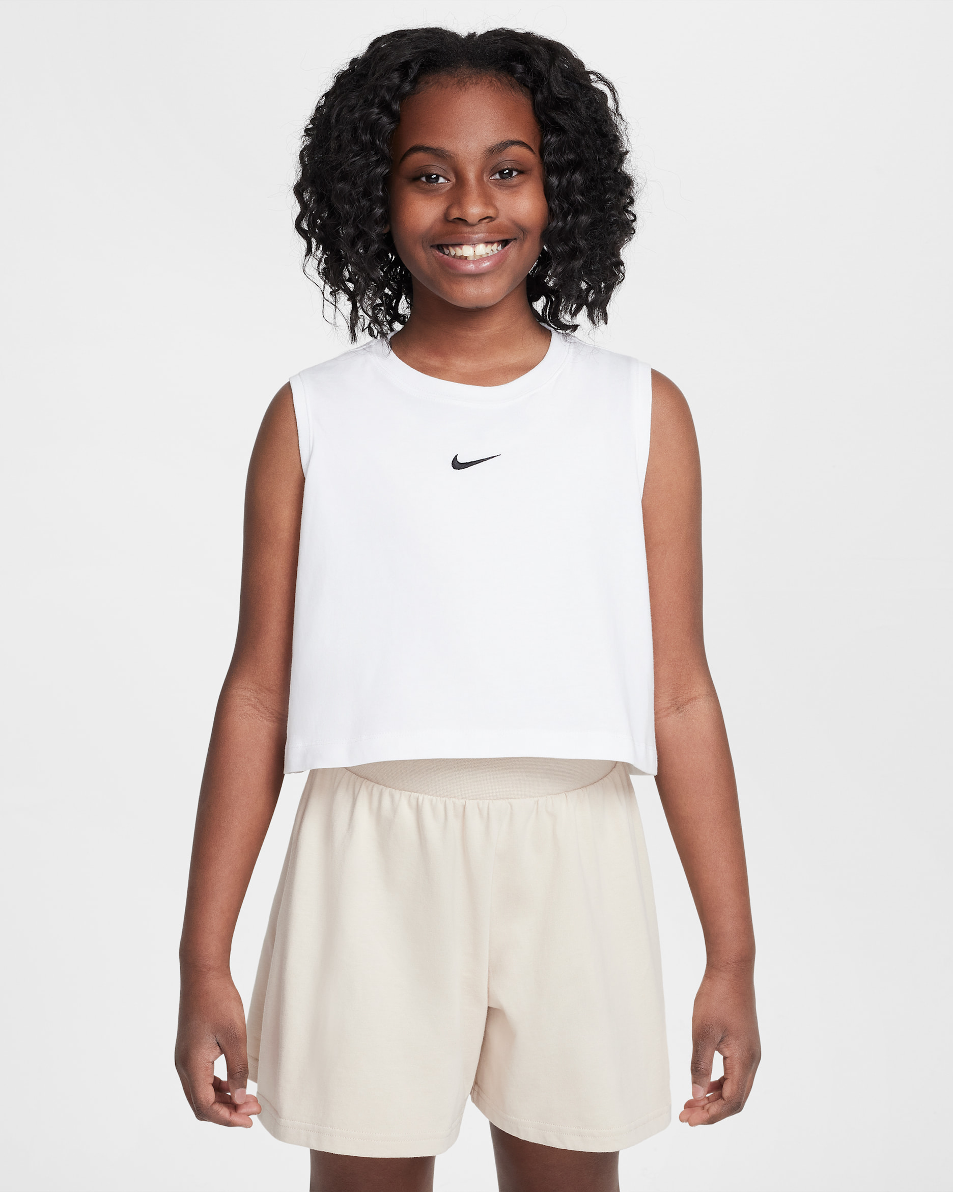 Nike Sportswear Big Kids' (Girls') Tank Top - White