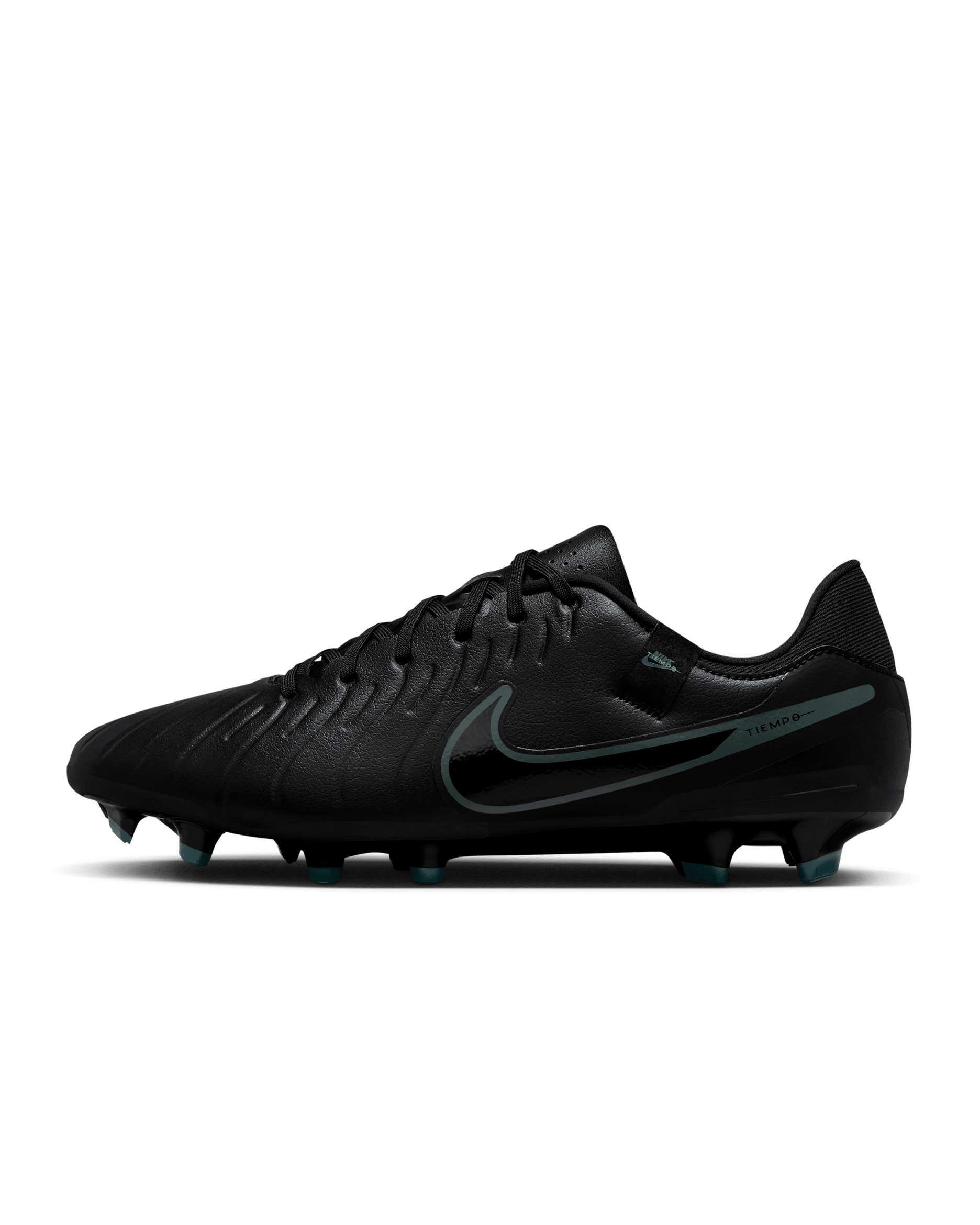 Nike Tiempo Legend 10 Academy Low-Top-Fußballschuh für verschiedene Böden - Schwarz/Deep Jungle/Schwarz
