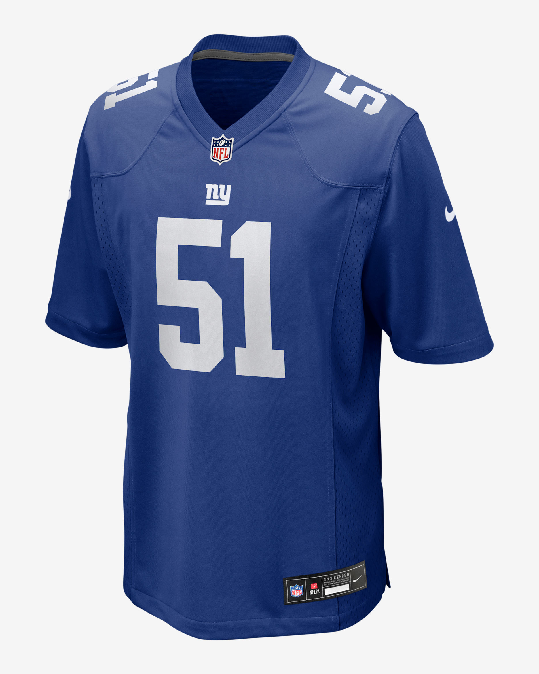 Jersey Nike de la NFL Game para hombre Abdul Carter New York Giants 2025 NFL Draft First Round Pick - Royal